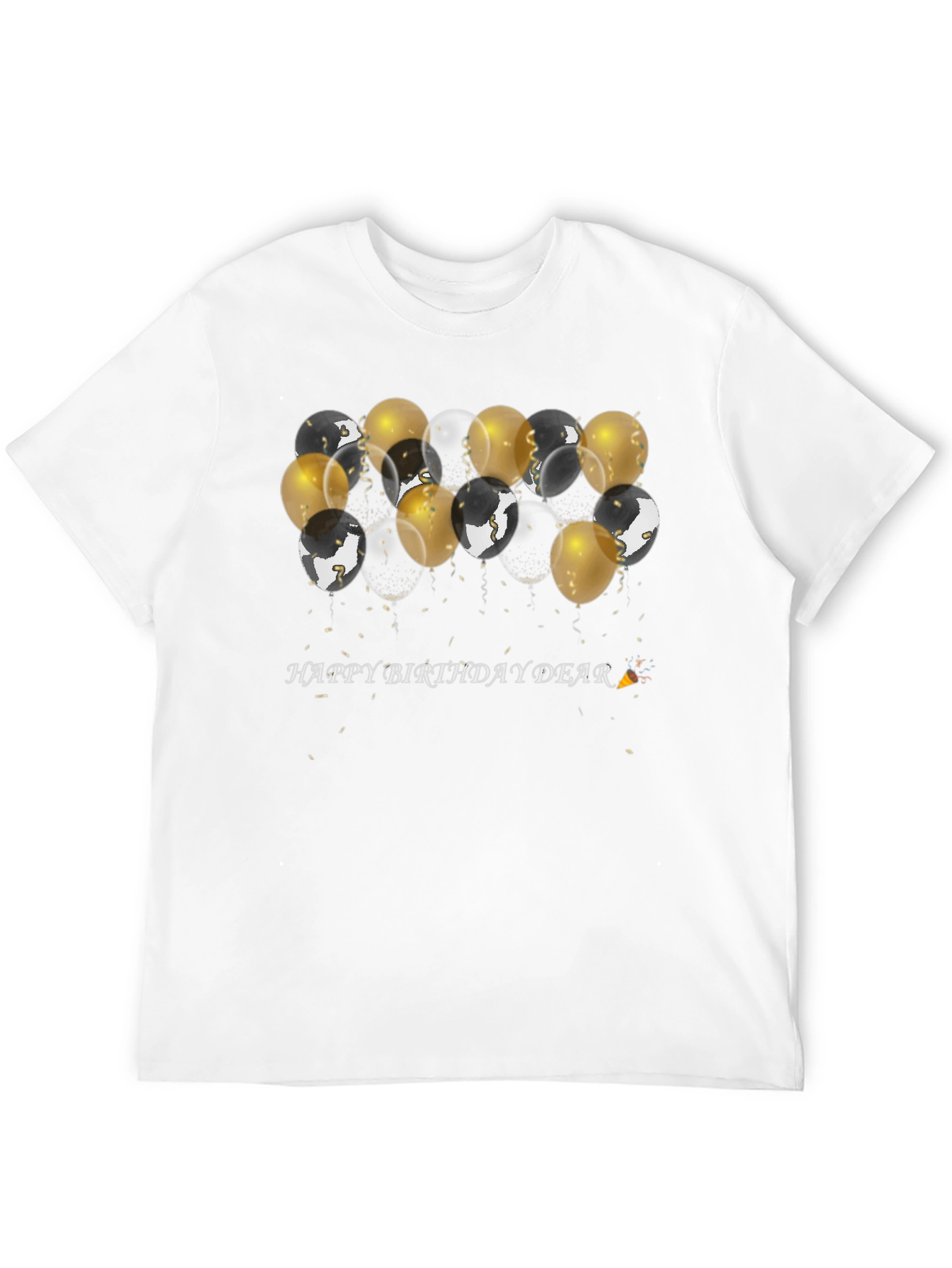 Birthday Balloons Graphic T-Shirt