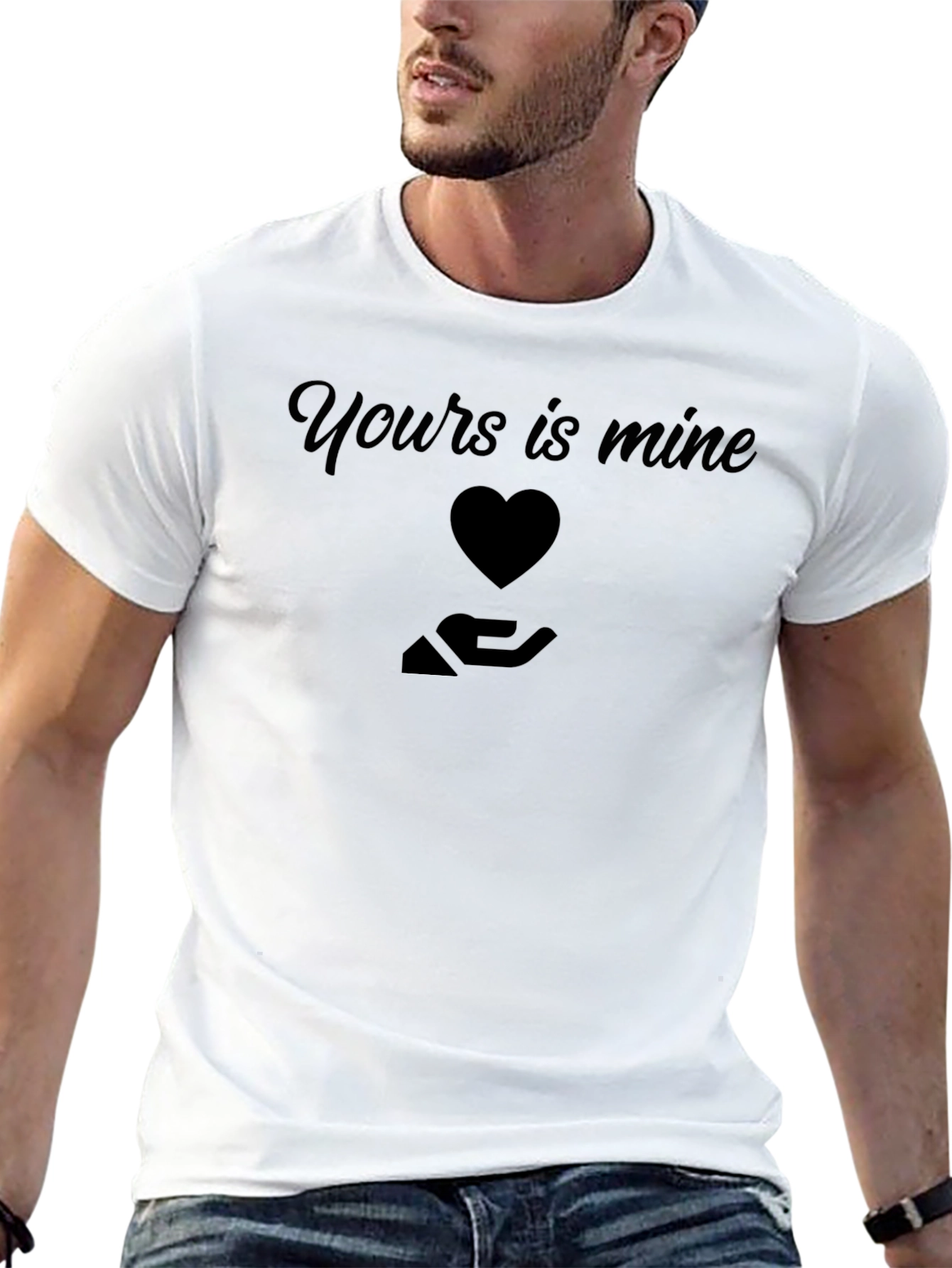 Yours is Mine Graphic Tee - Black