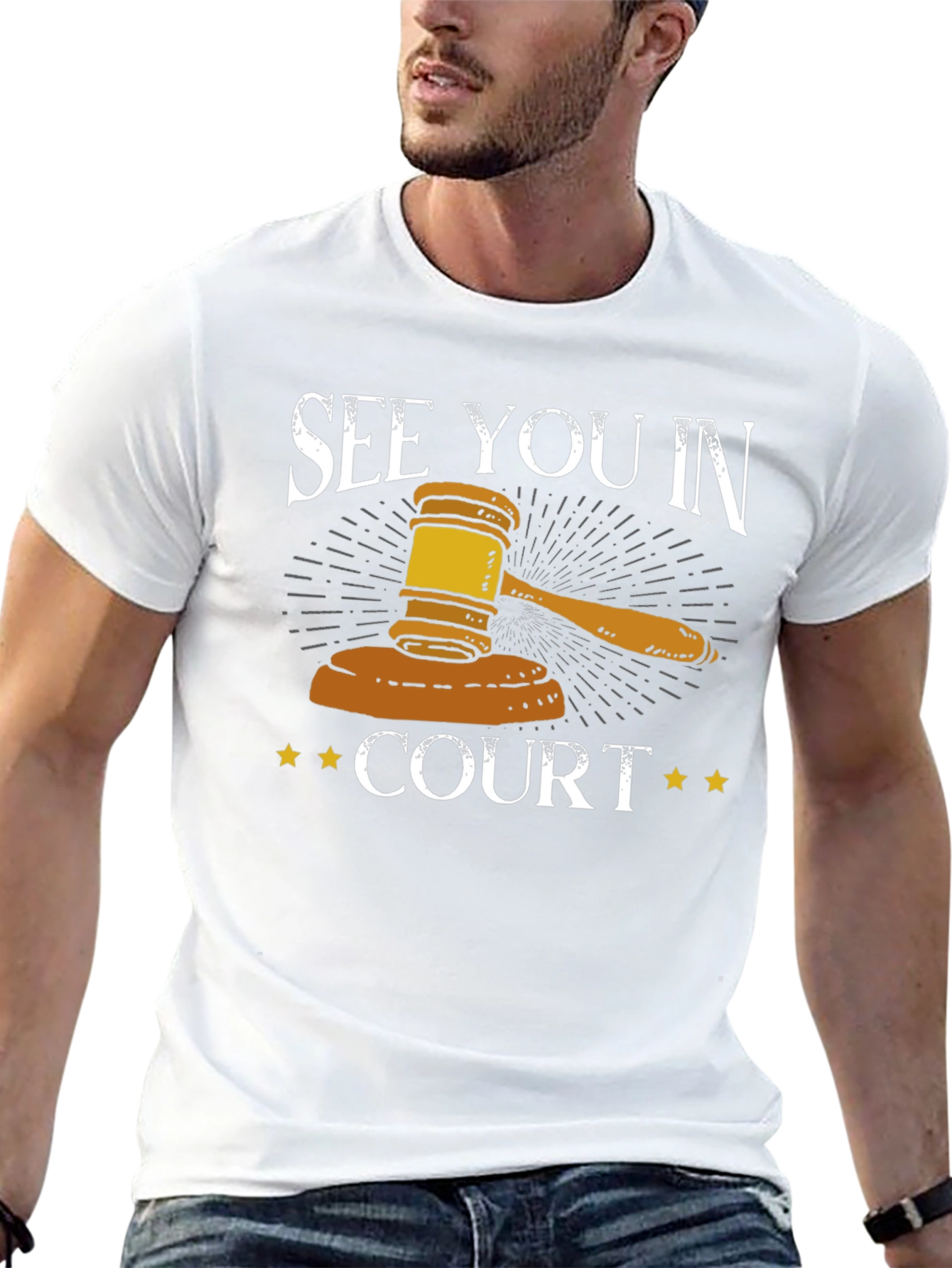 See You In Court T-Shirt - Gavel Graphic Tee