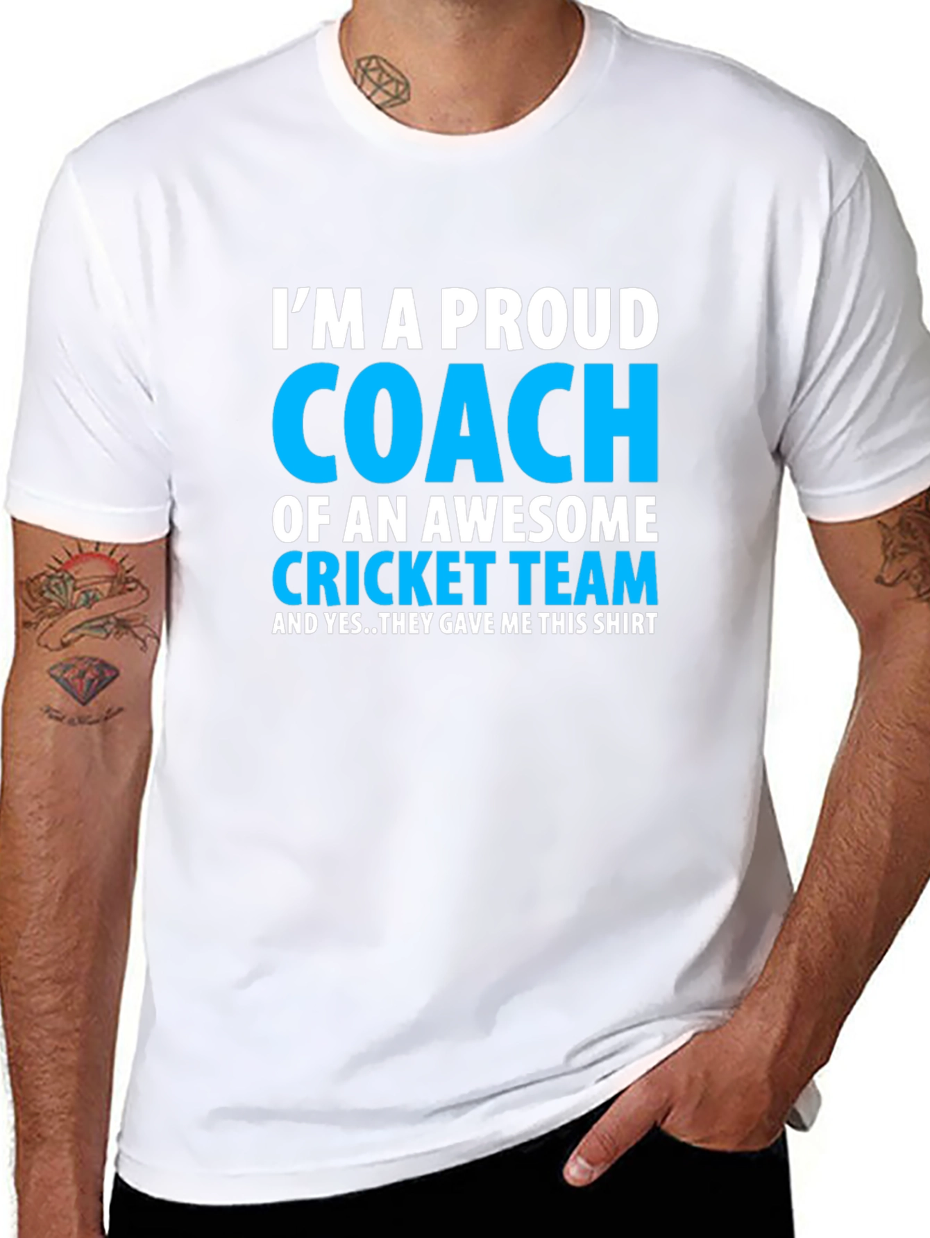 Proud Cricket Coach T-Shirt - Awesome Team Gift