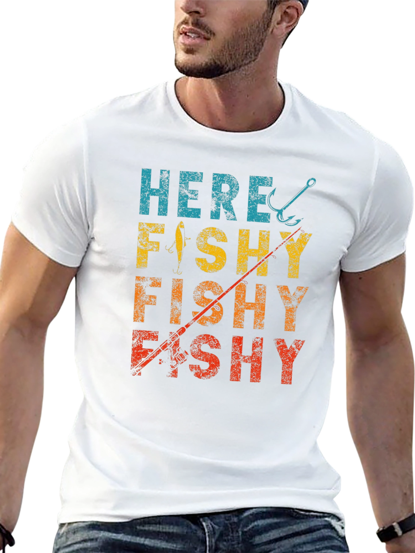 Here Fishy Fishy Fishing T-Shirt