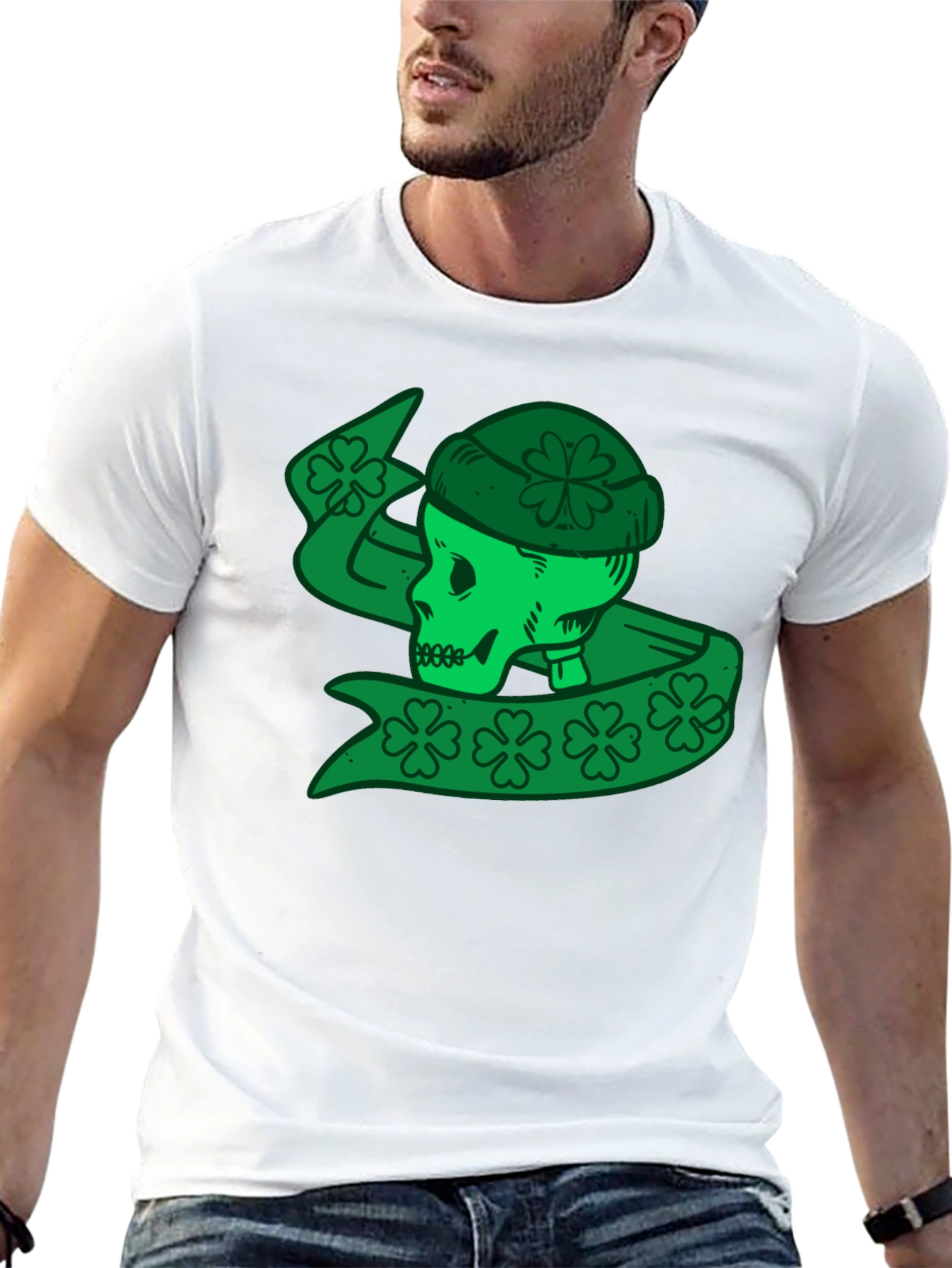 St. Patricks Day Skull T-Shirt