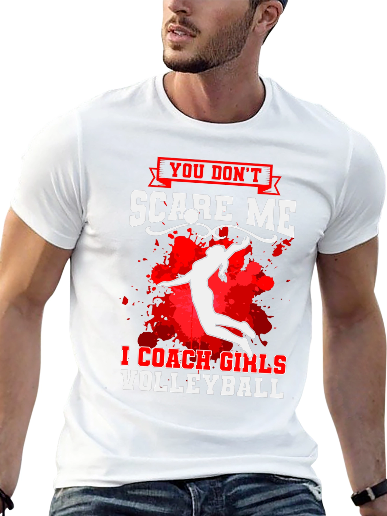Coach Girls Volleyball Graphic T-Shirt