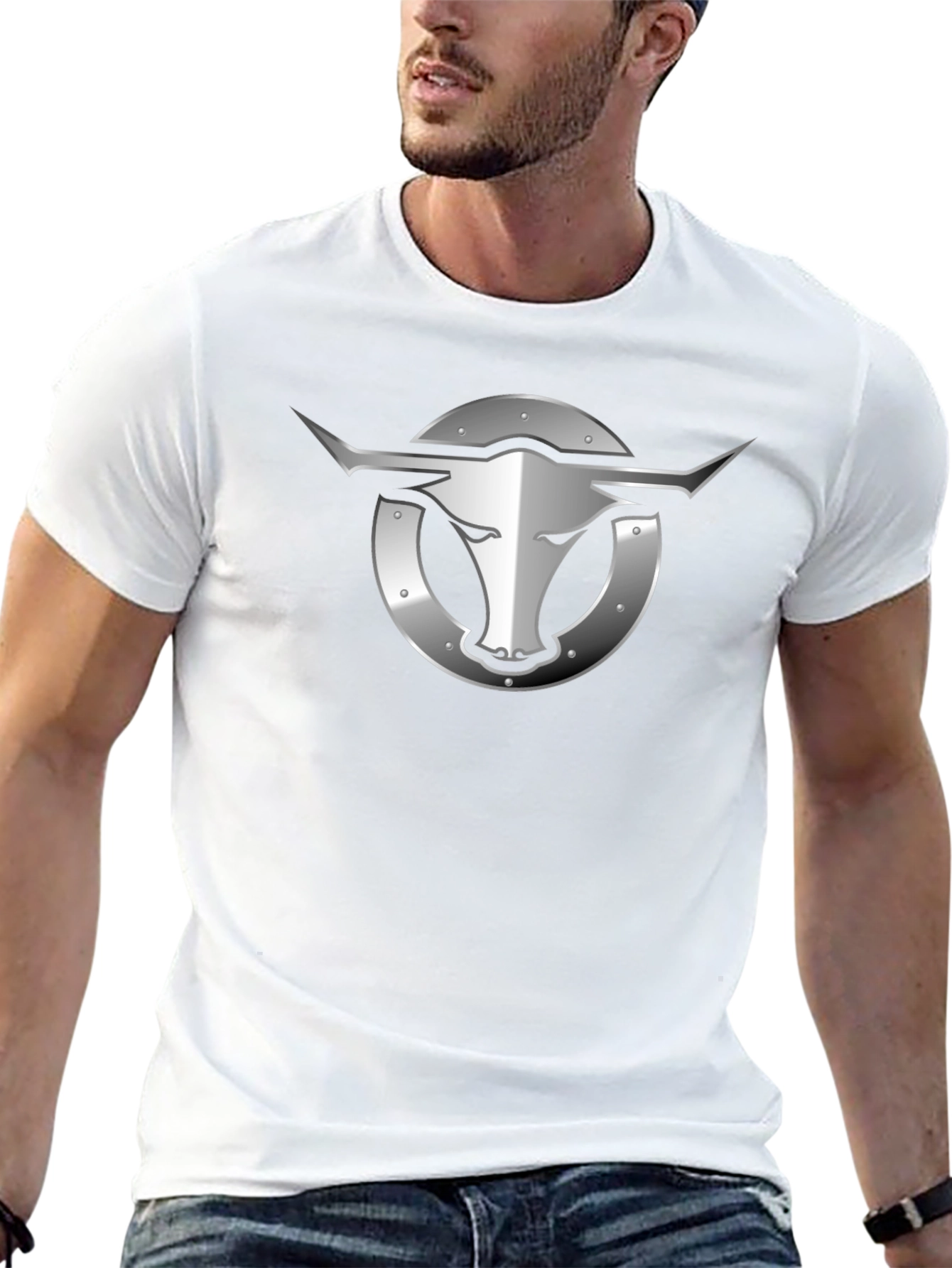 Bull Head Graphic Tee - Black