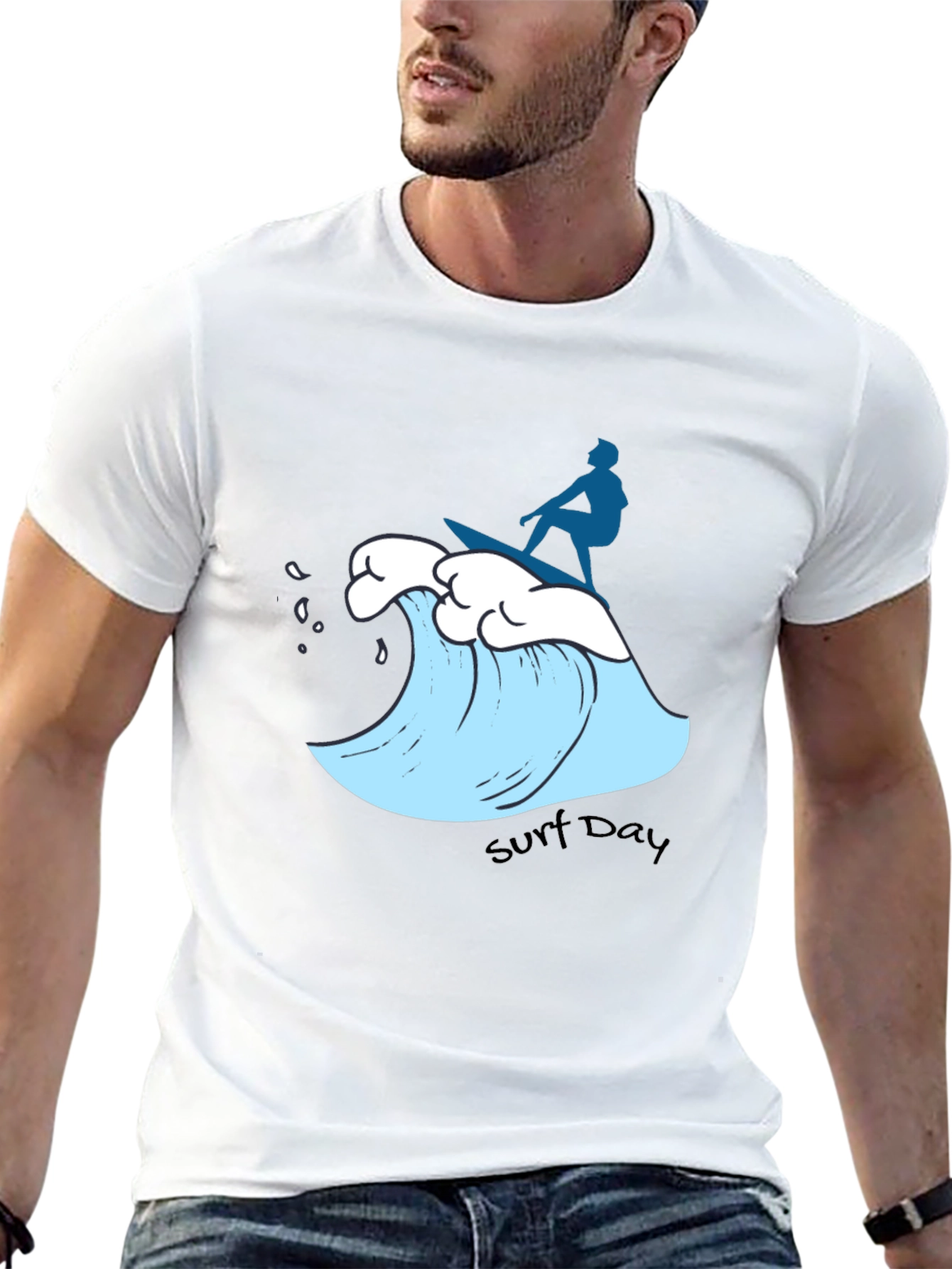 Surf Day Graphic Tee - Black