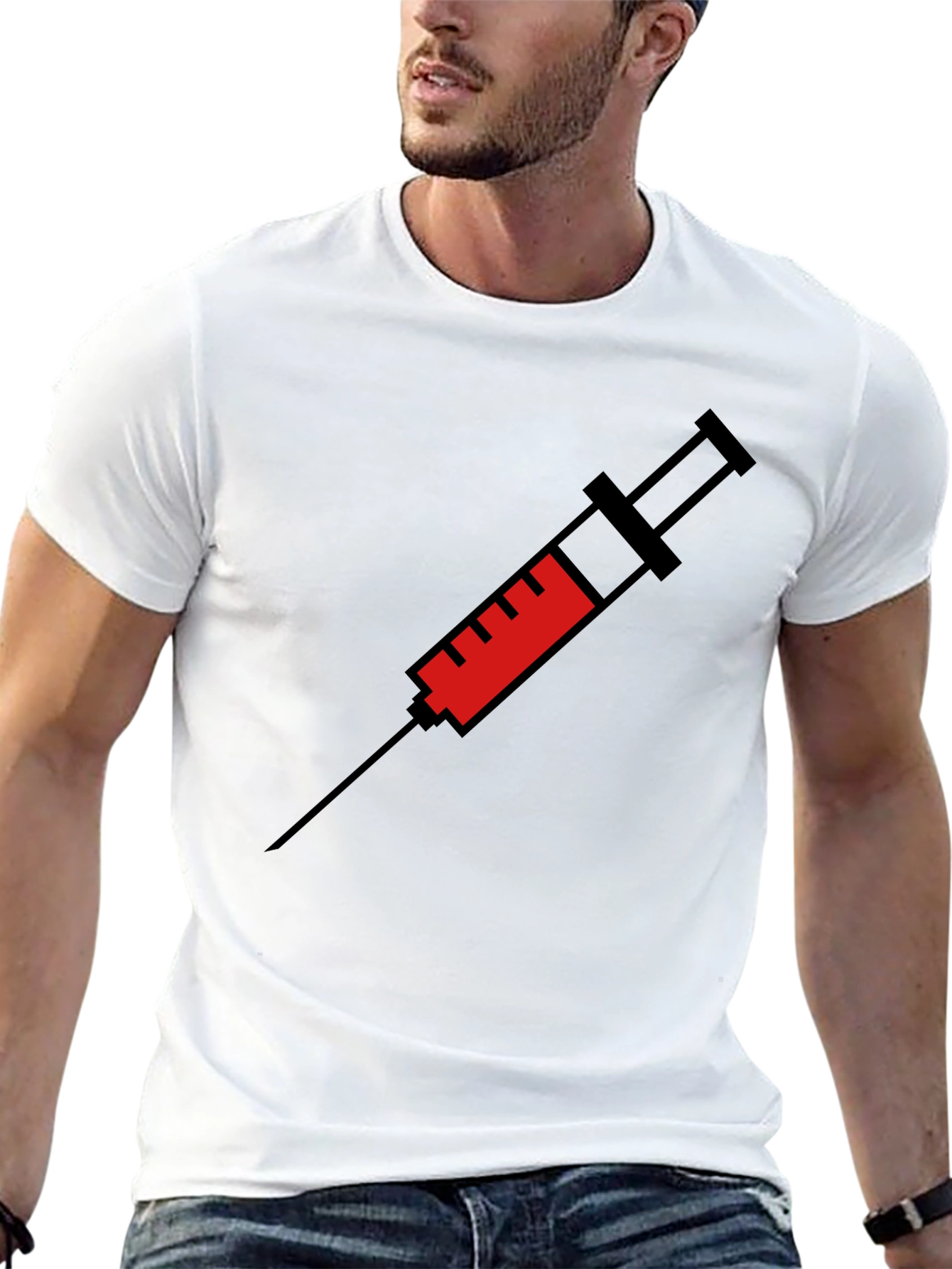 Vaccine Graphic T-Shirt - Black