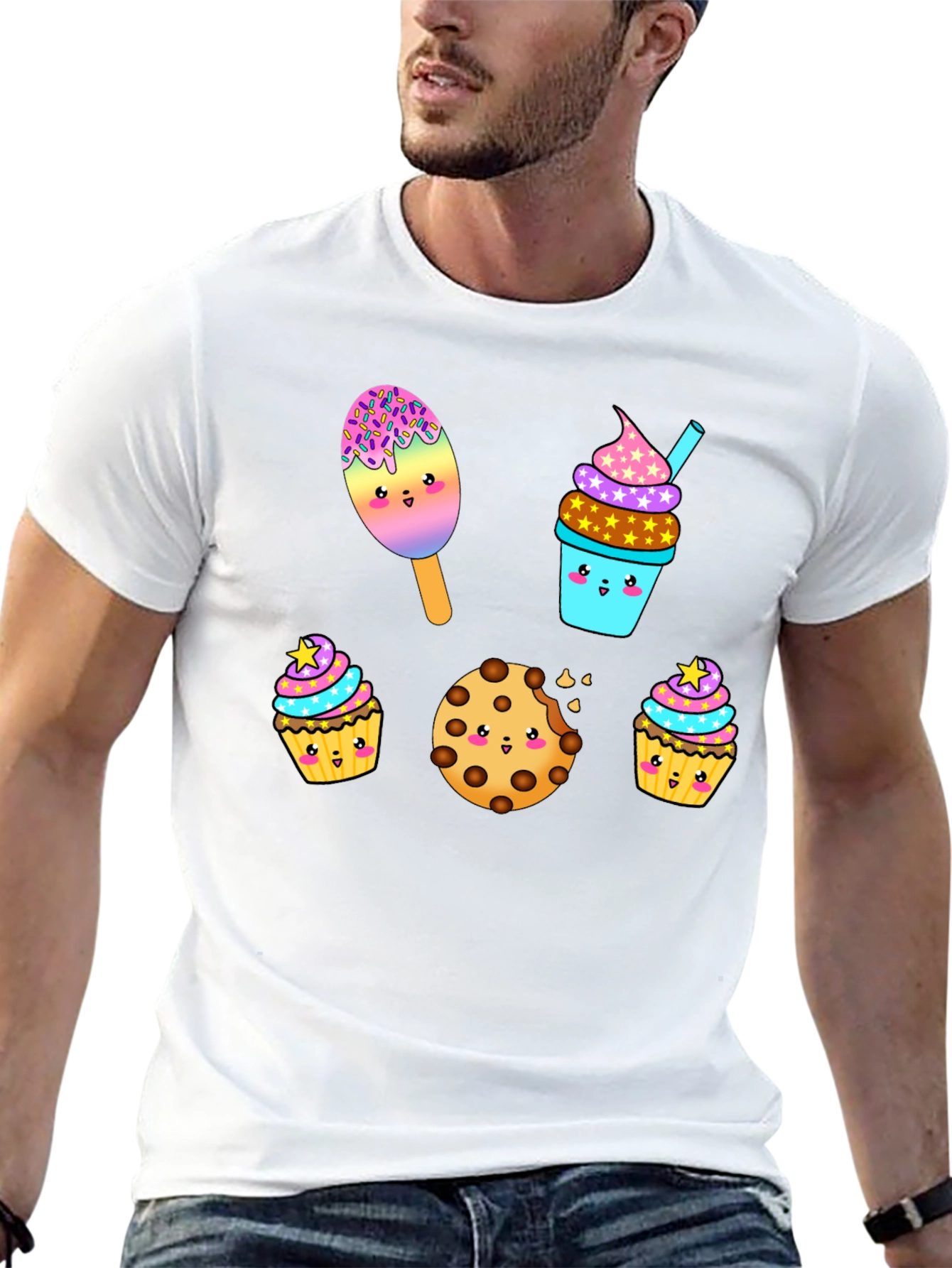 Sweet Treats Graphic Tee - Kawaii Desserts T-Shirt