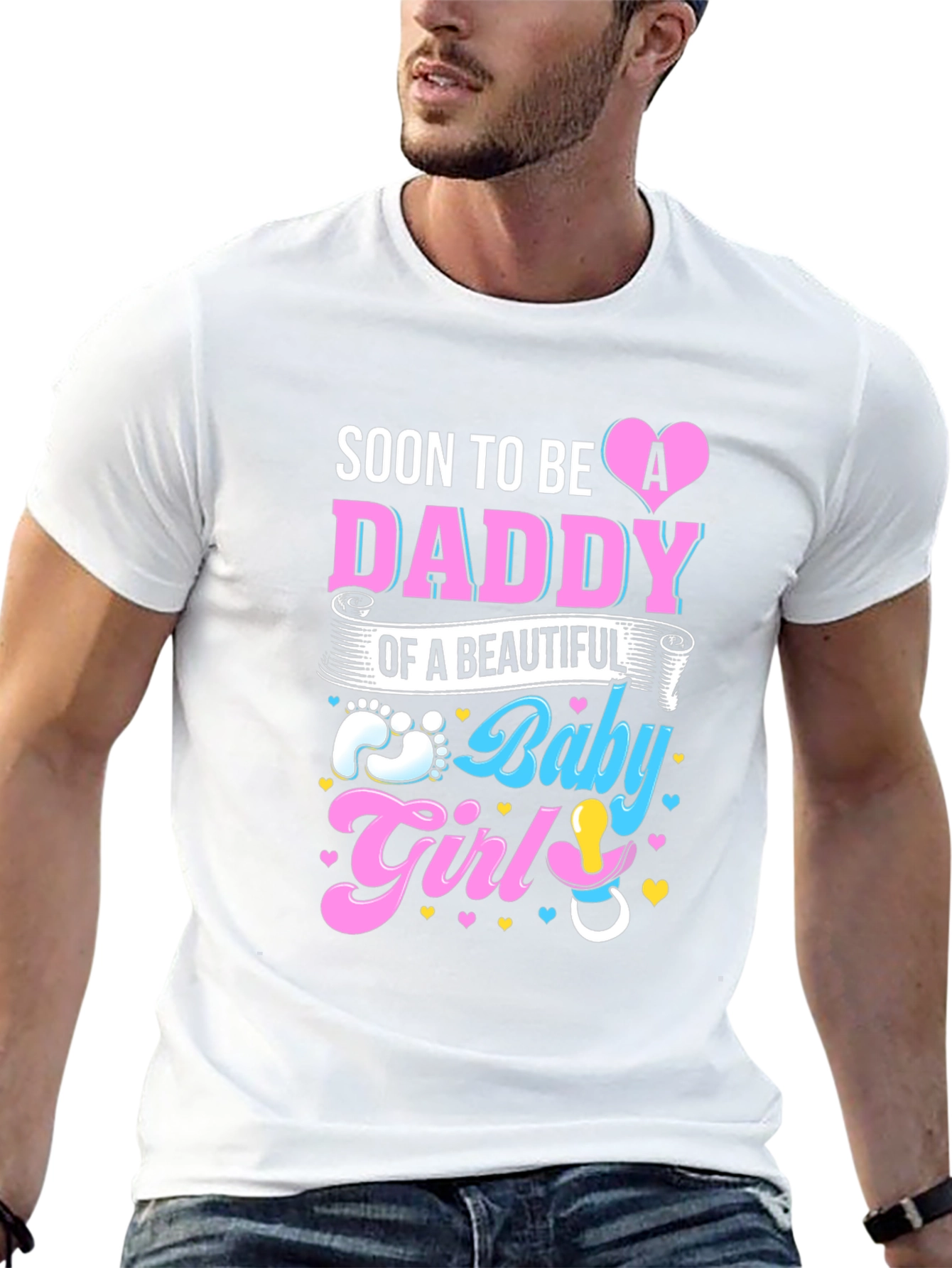 Soon To Be Daddy Baby Girl T-Shirt