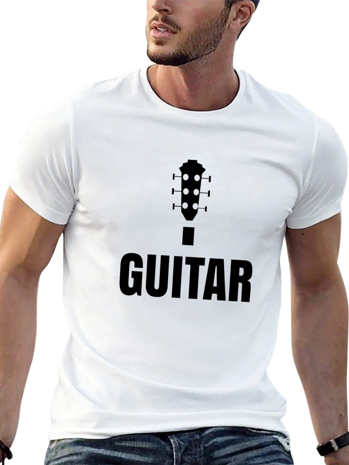 Guitar Headstock T-Shirt - Musicians Apparel