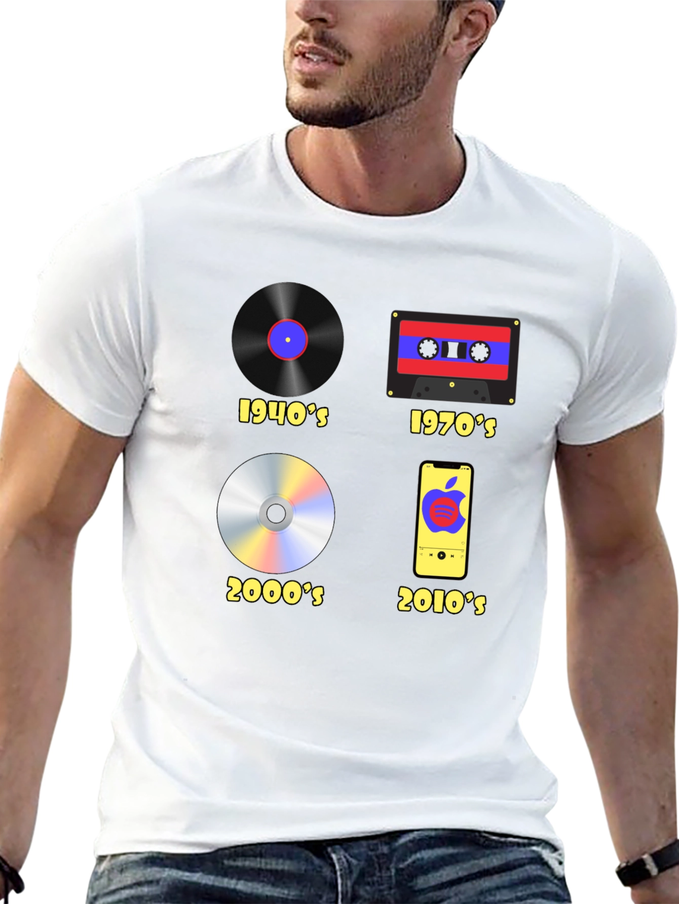 Evolution of Music T-Shirt - Black