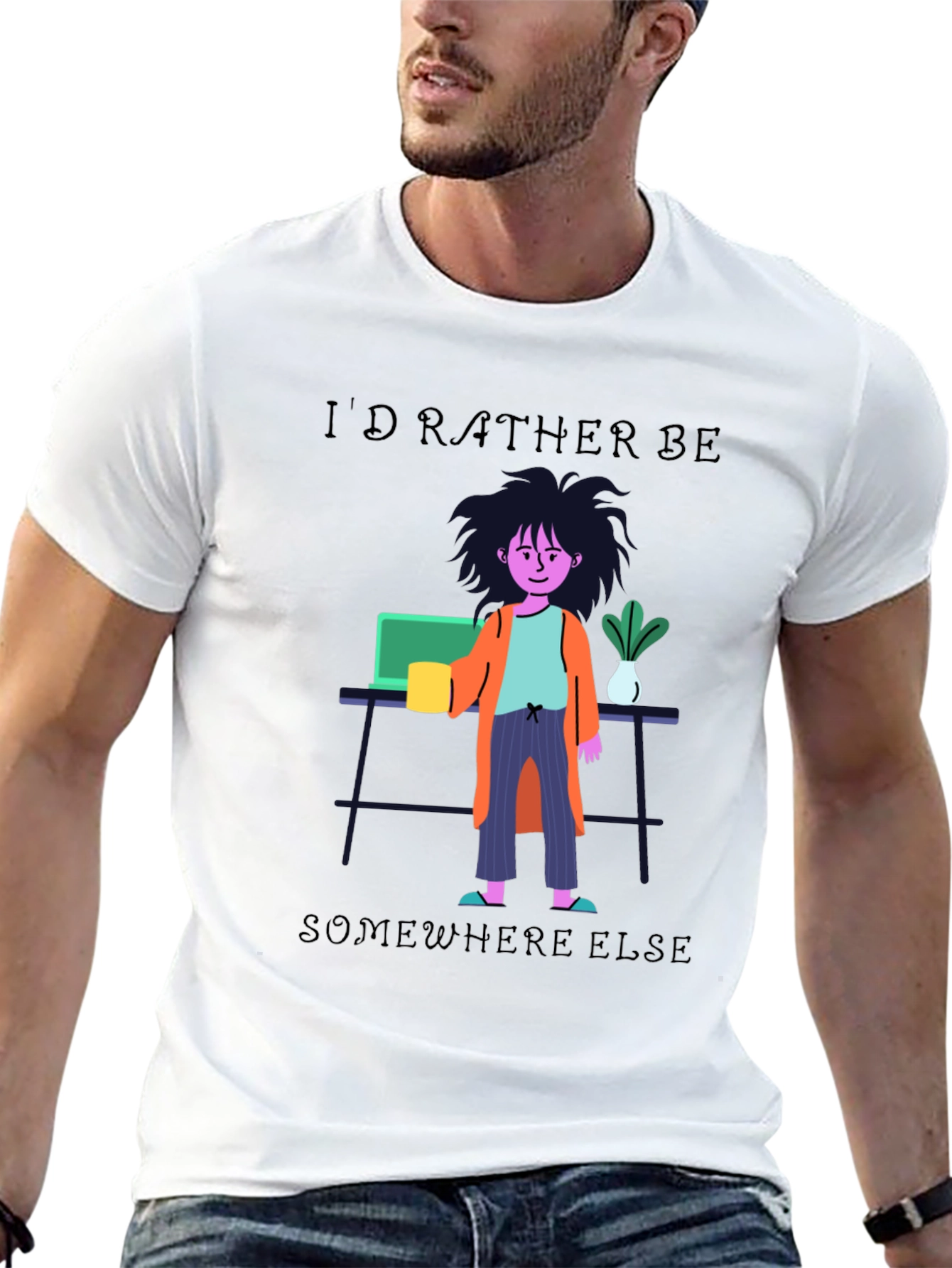 Id Rather Be Elsewhere T-Shirt