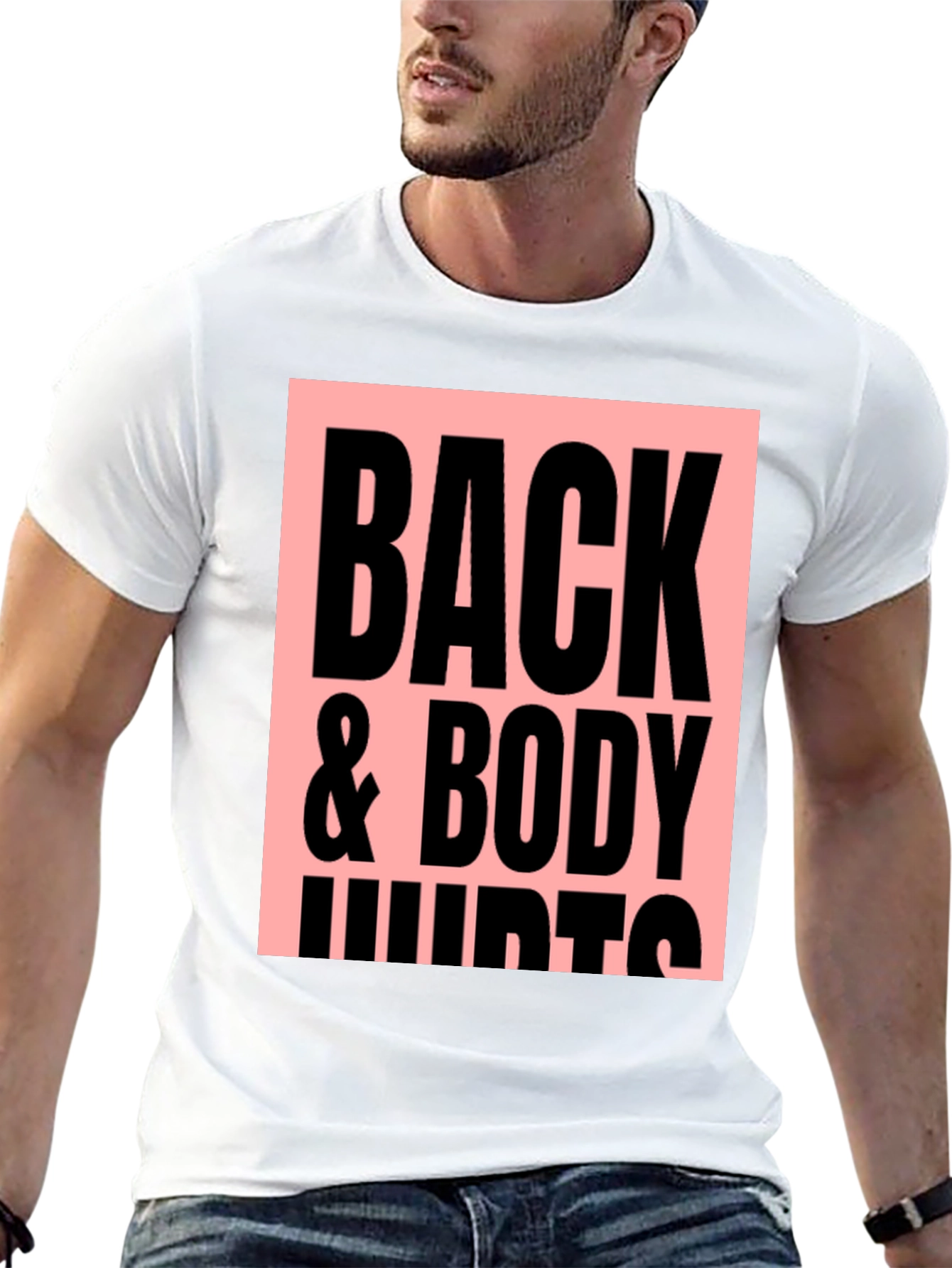 Back & Body Hurts Graphic Tee - Black