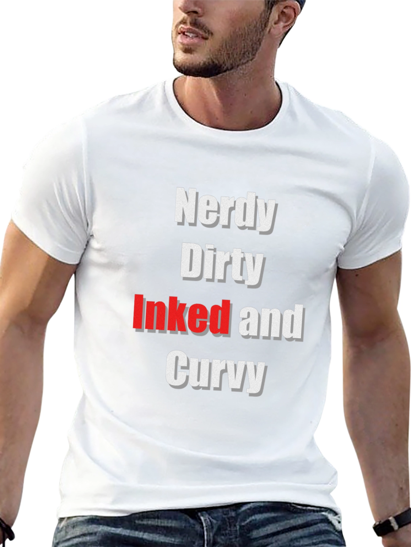 Nerdy Dirty Inked and Curvy Graphic Tee