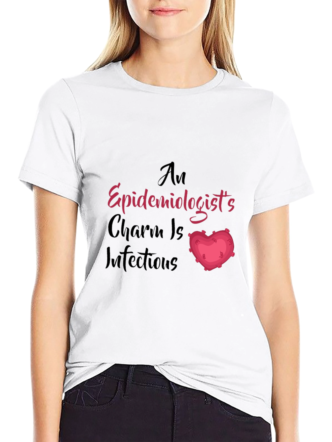 Epidemiologist Charm T-Shirt - Infectious Love!