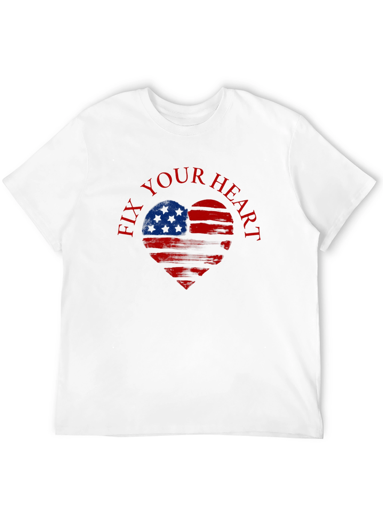 Fix Your Heart Patriotic USA Flag T-Shirt