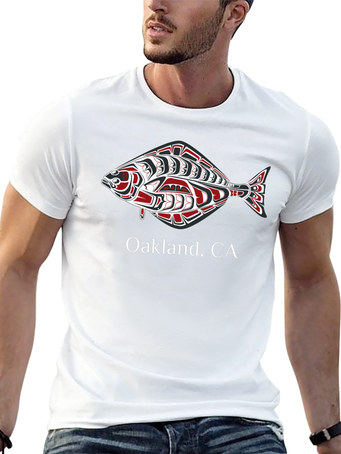 Oakland CA Fish Graphic Tee