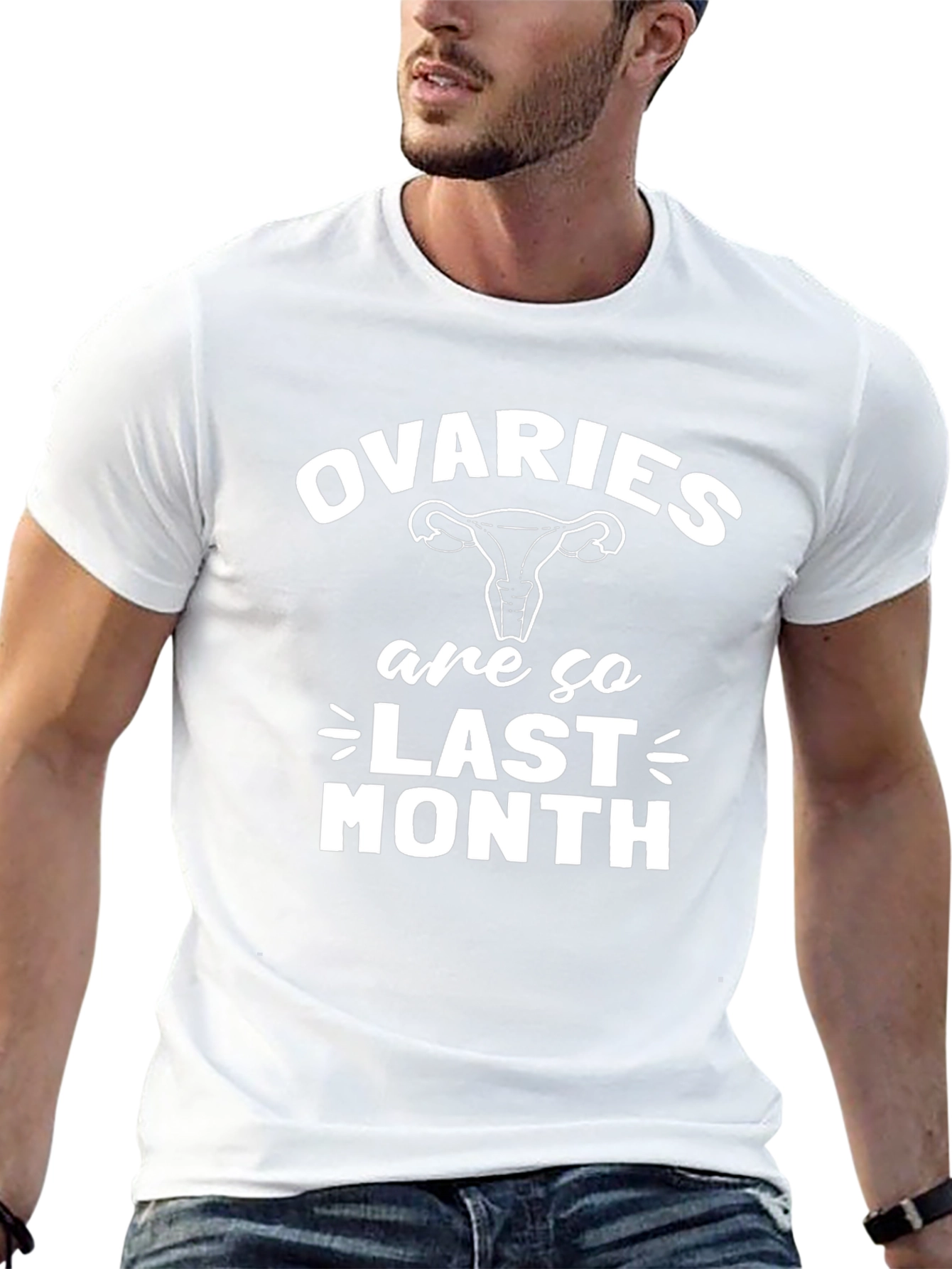 Ovaries are so Last Month Black Graphic T-Shirt