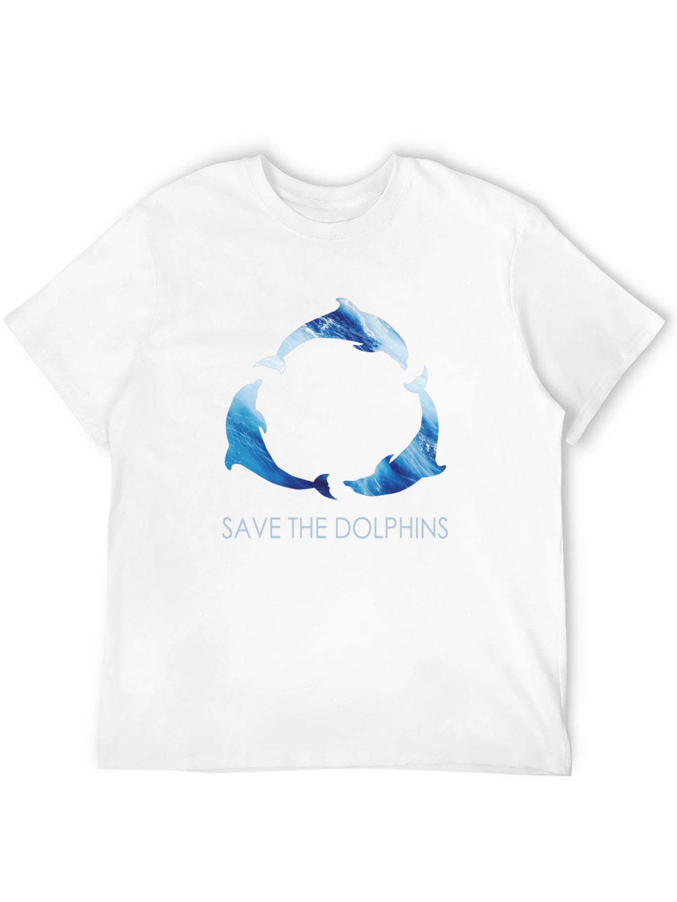 Save the Dolphins Graphic Tee - Black