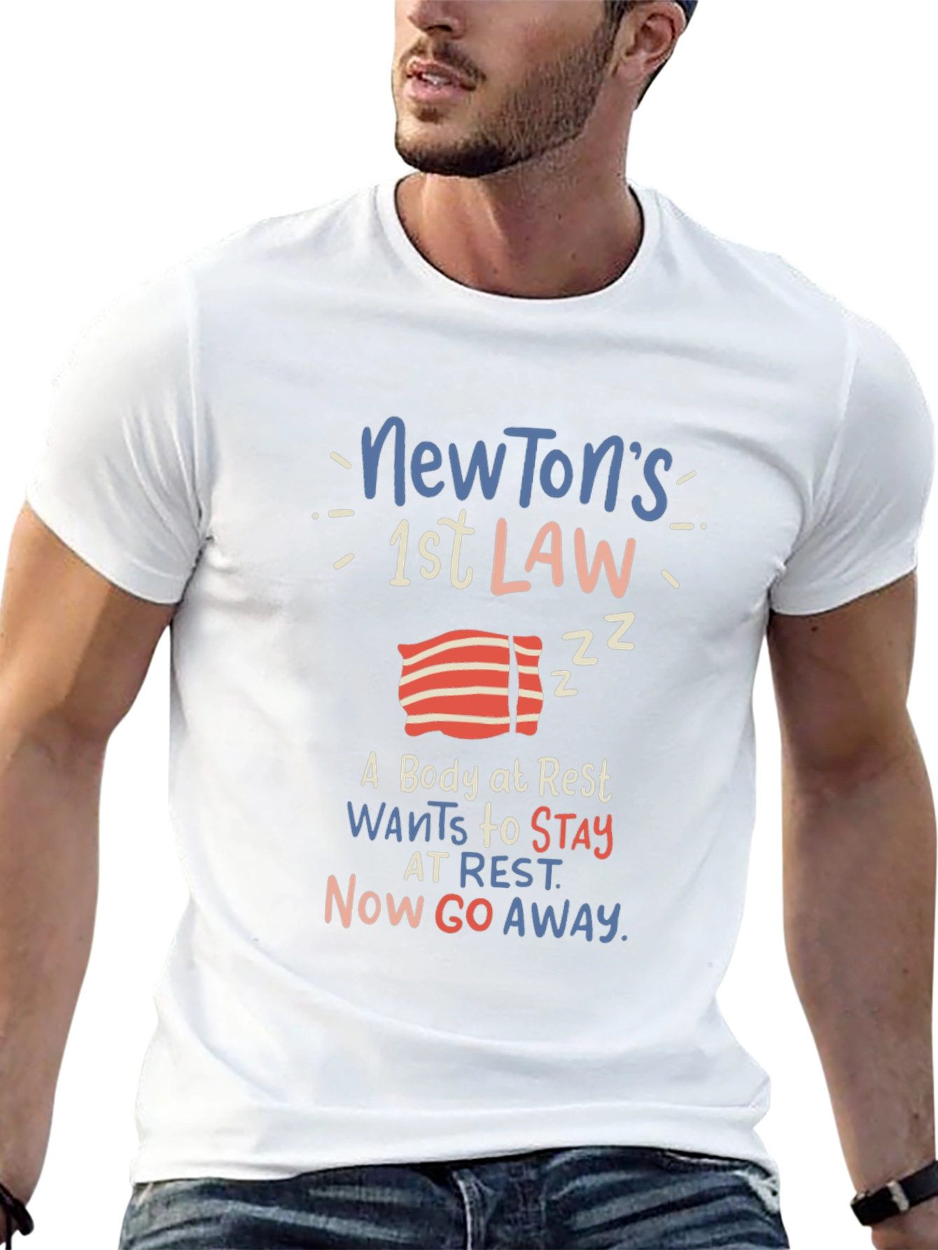 Newtons First Law Graphic T-Shirt