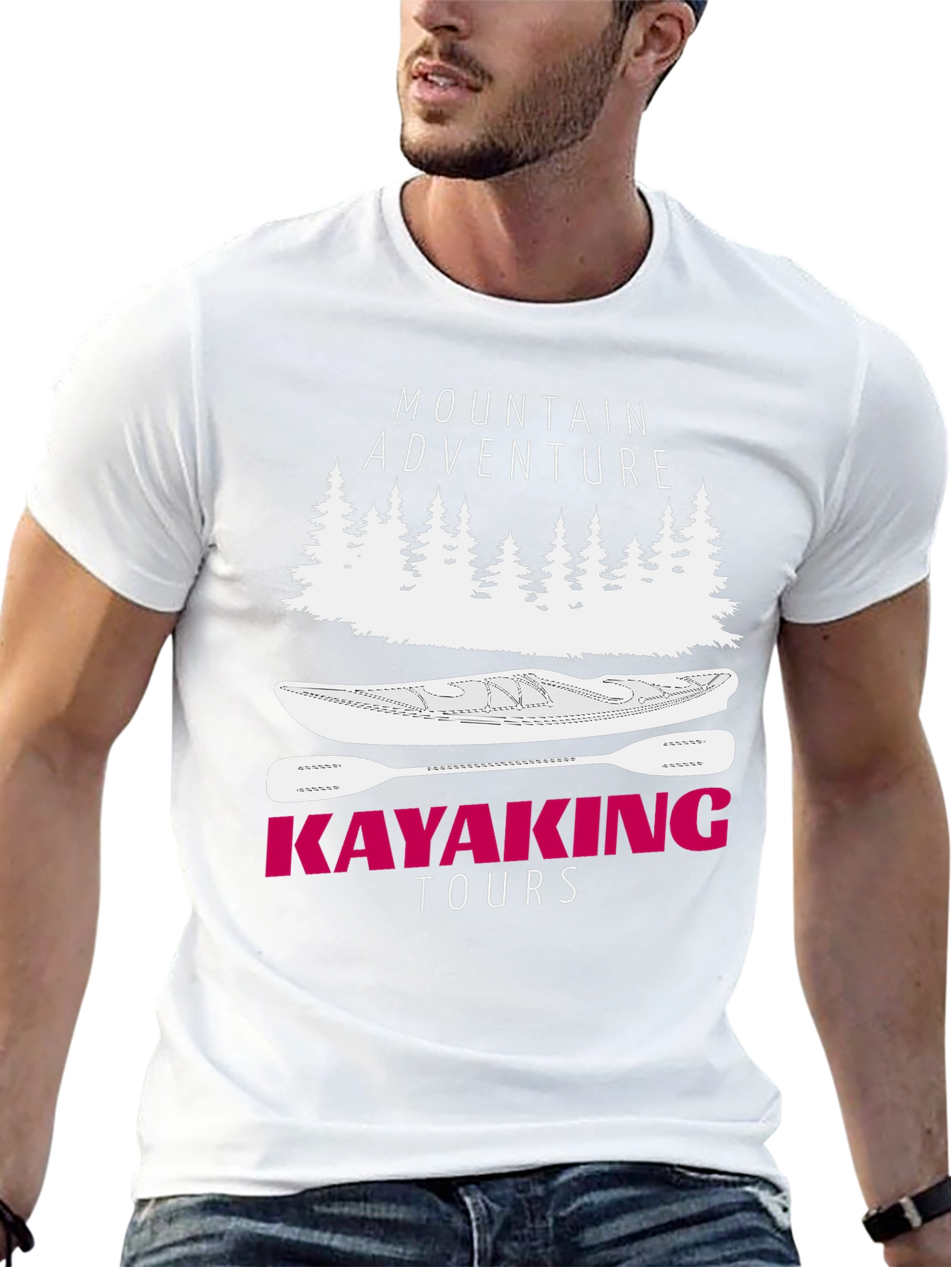Mountain Adventure Kayaking Tours Graphic T-Shirt
