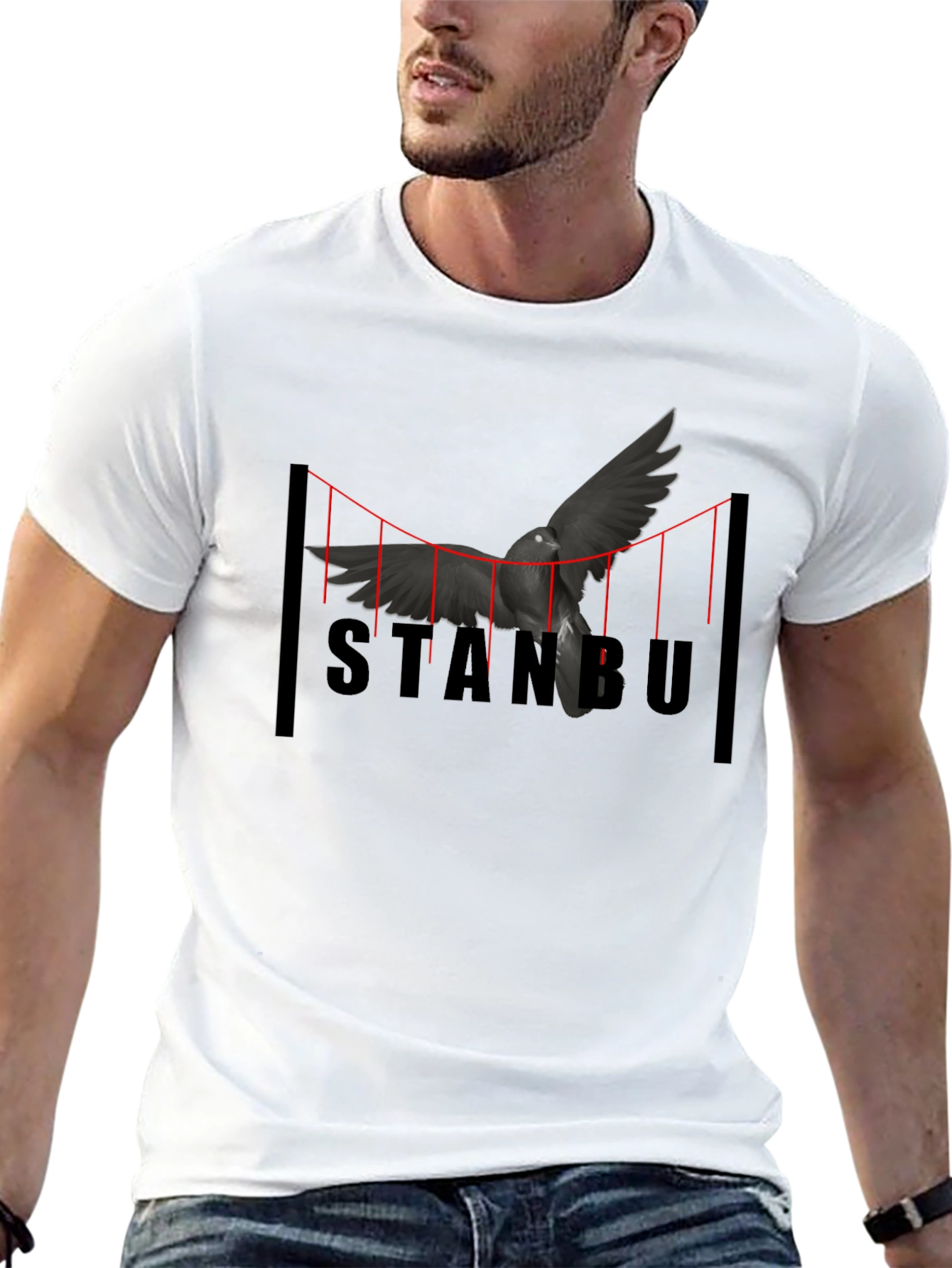 Istanbul Bridge Bird T-Shirt