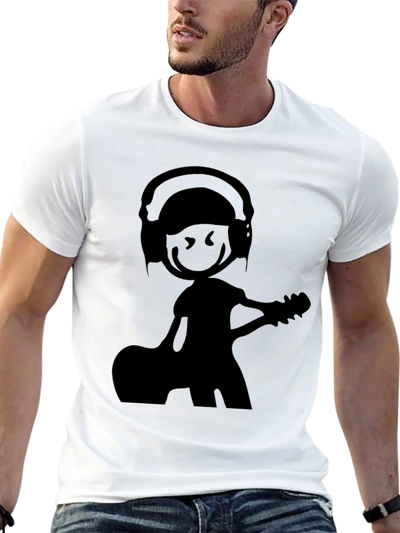 Stick Figure Musician T-Shirt