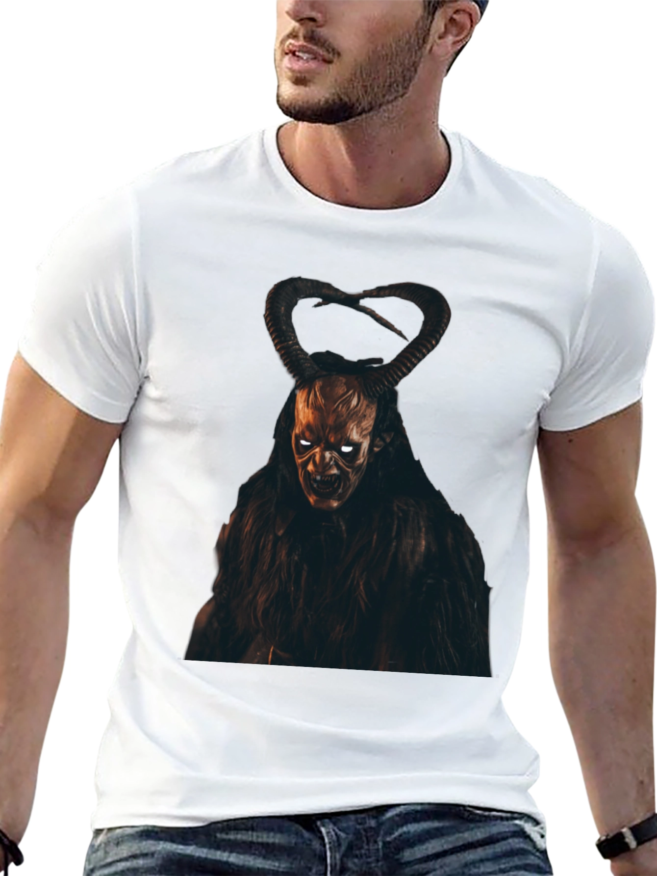 Krampus Graphic Tee - Dark Devilish Design