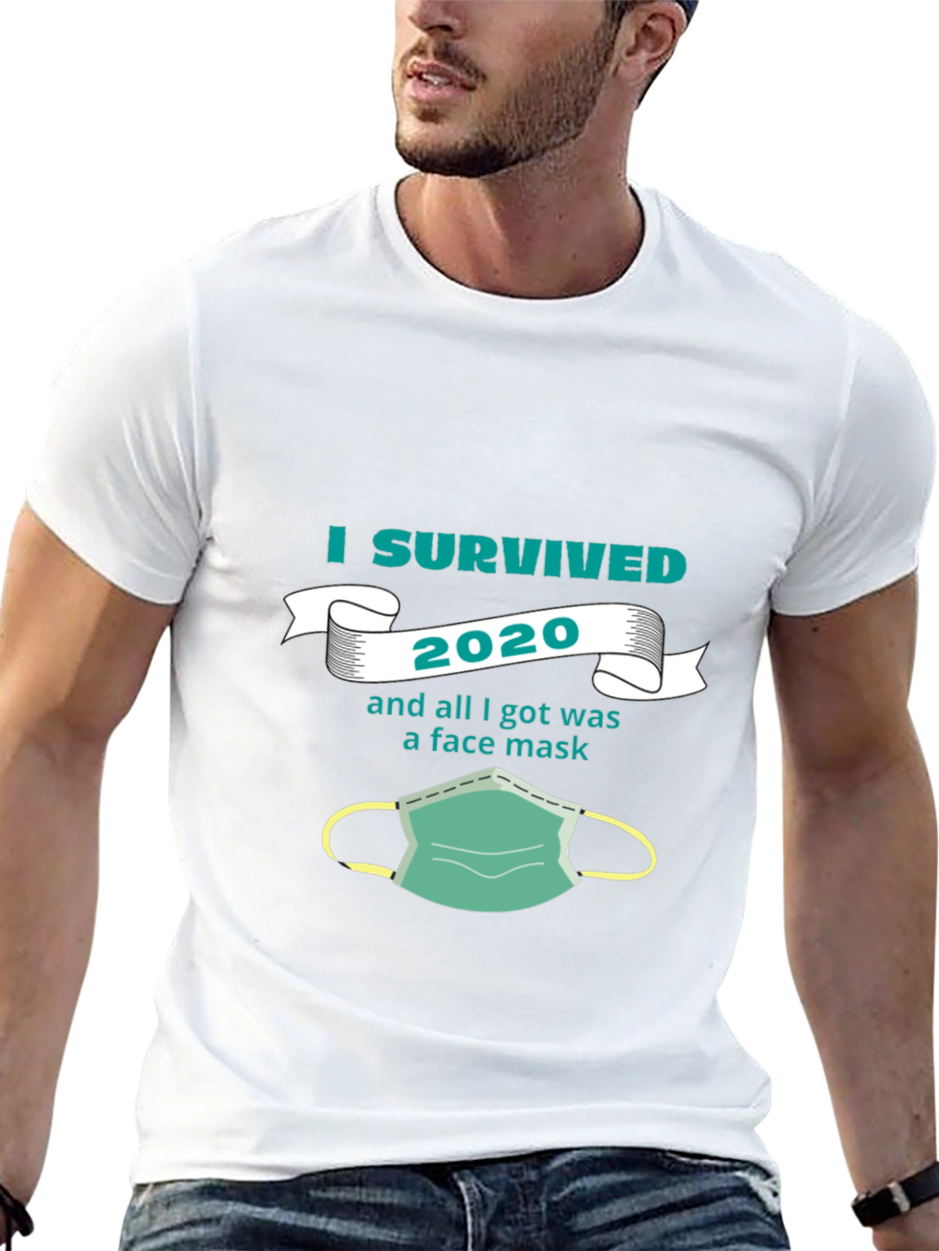 I Survived 2020 Face Mask Tee