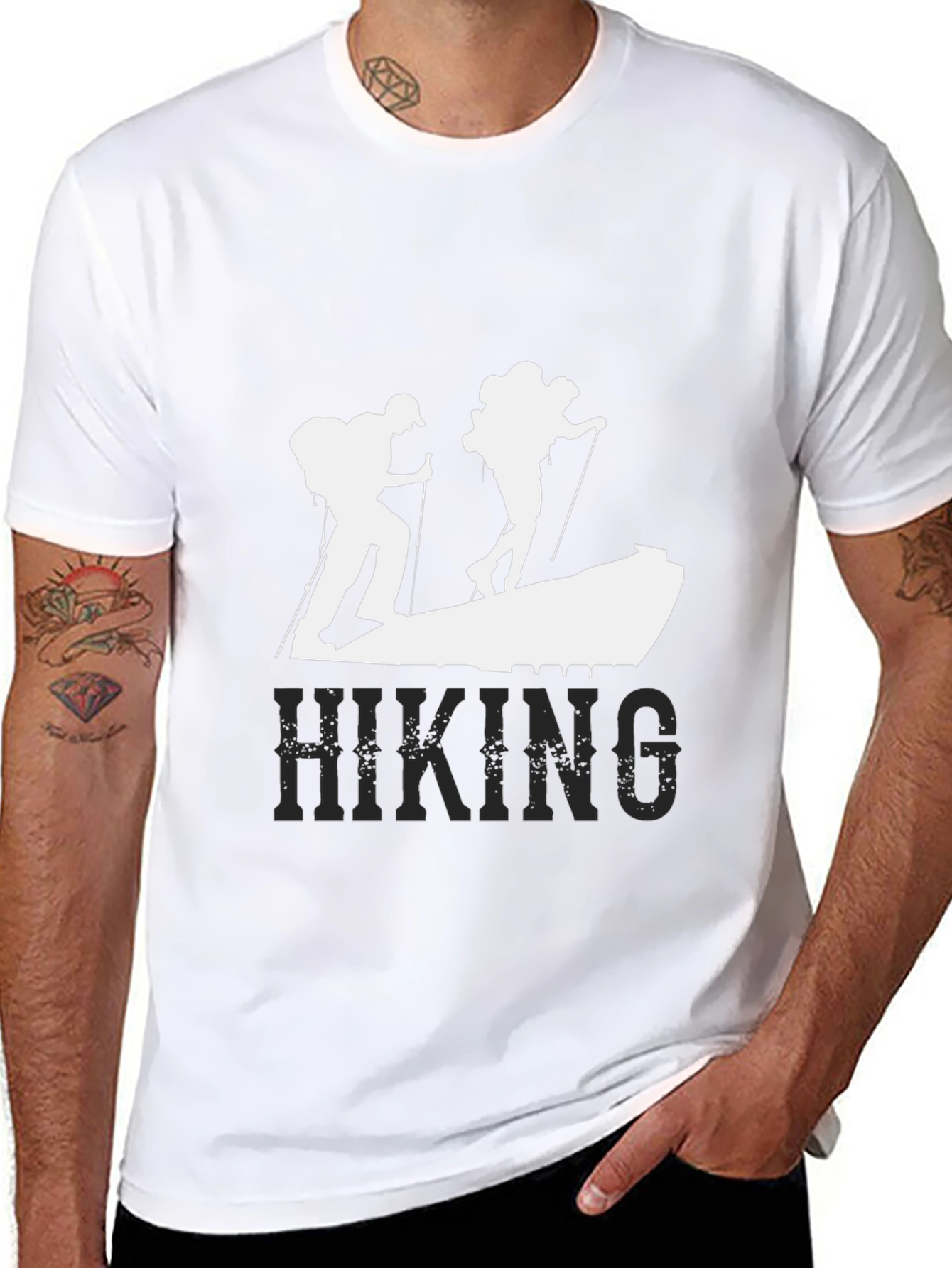 Hiking Adventure T-Shirt - Black Graphic Tee