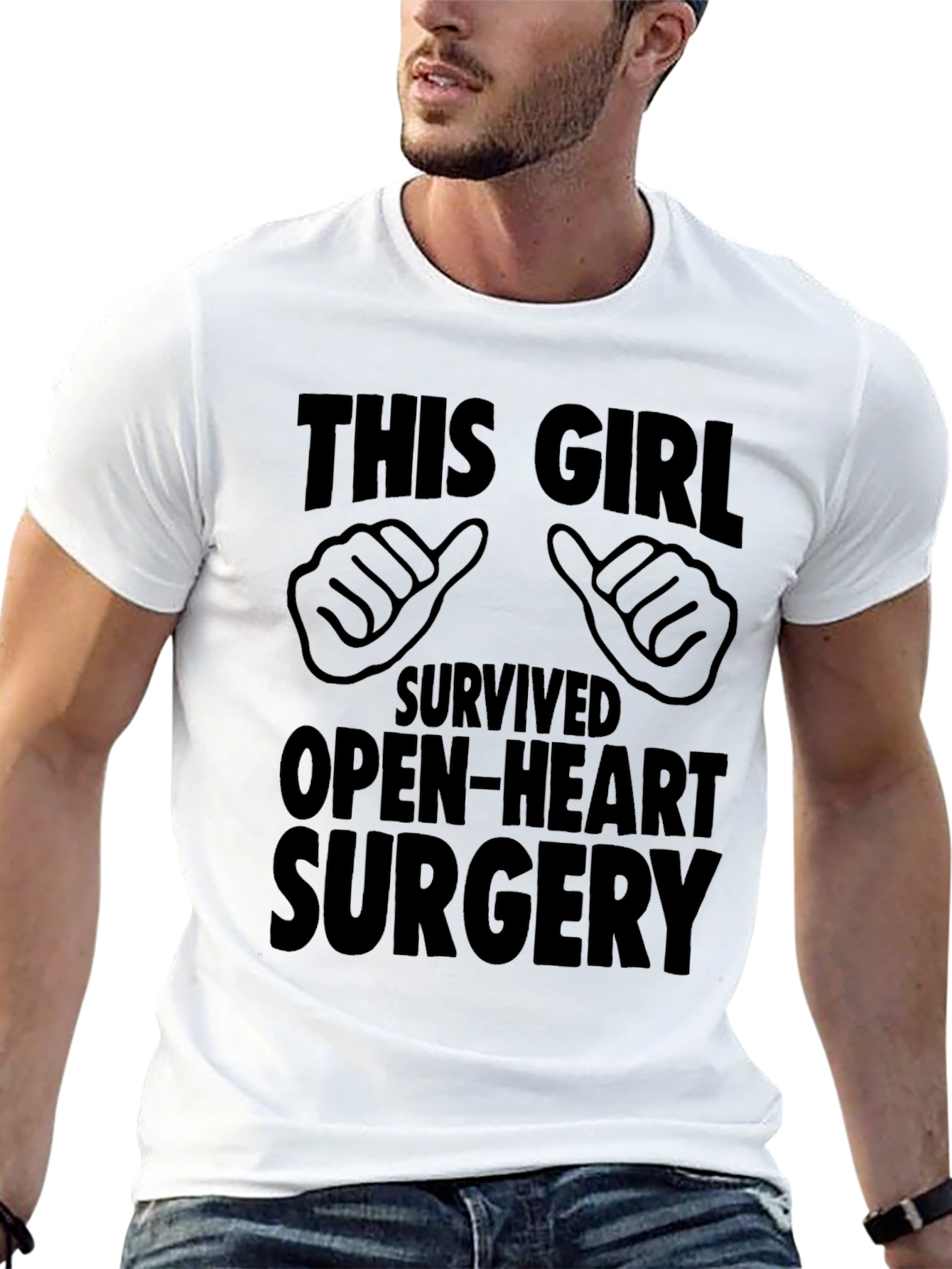 Open-Heart Surgery Survivor T-Shirt - This Girl