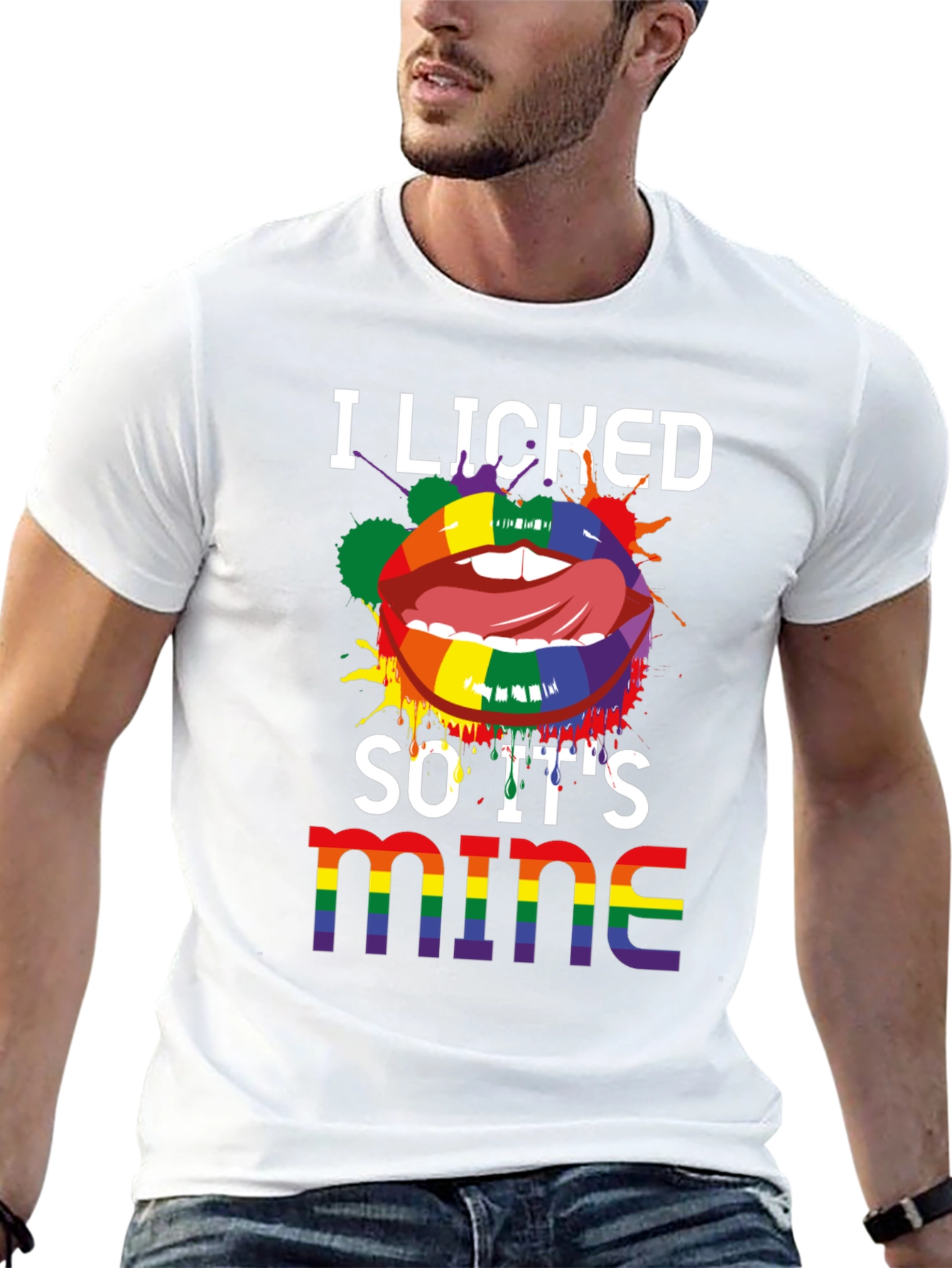 I Licked So Its Mine LGBTQ Pride T-Shirt