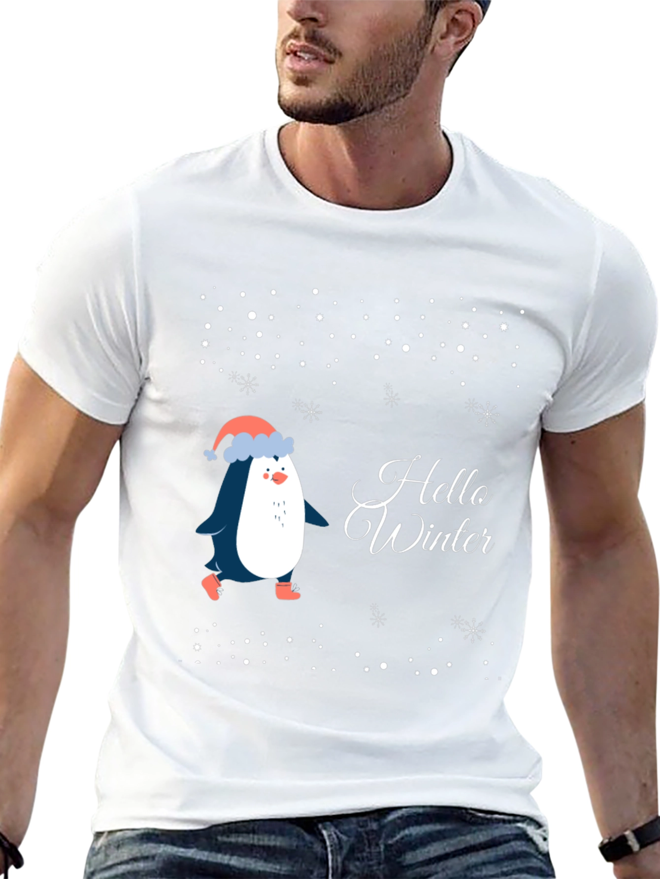 Hello Winter Penguin T-Shirt