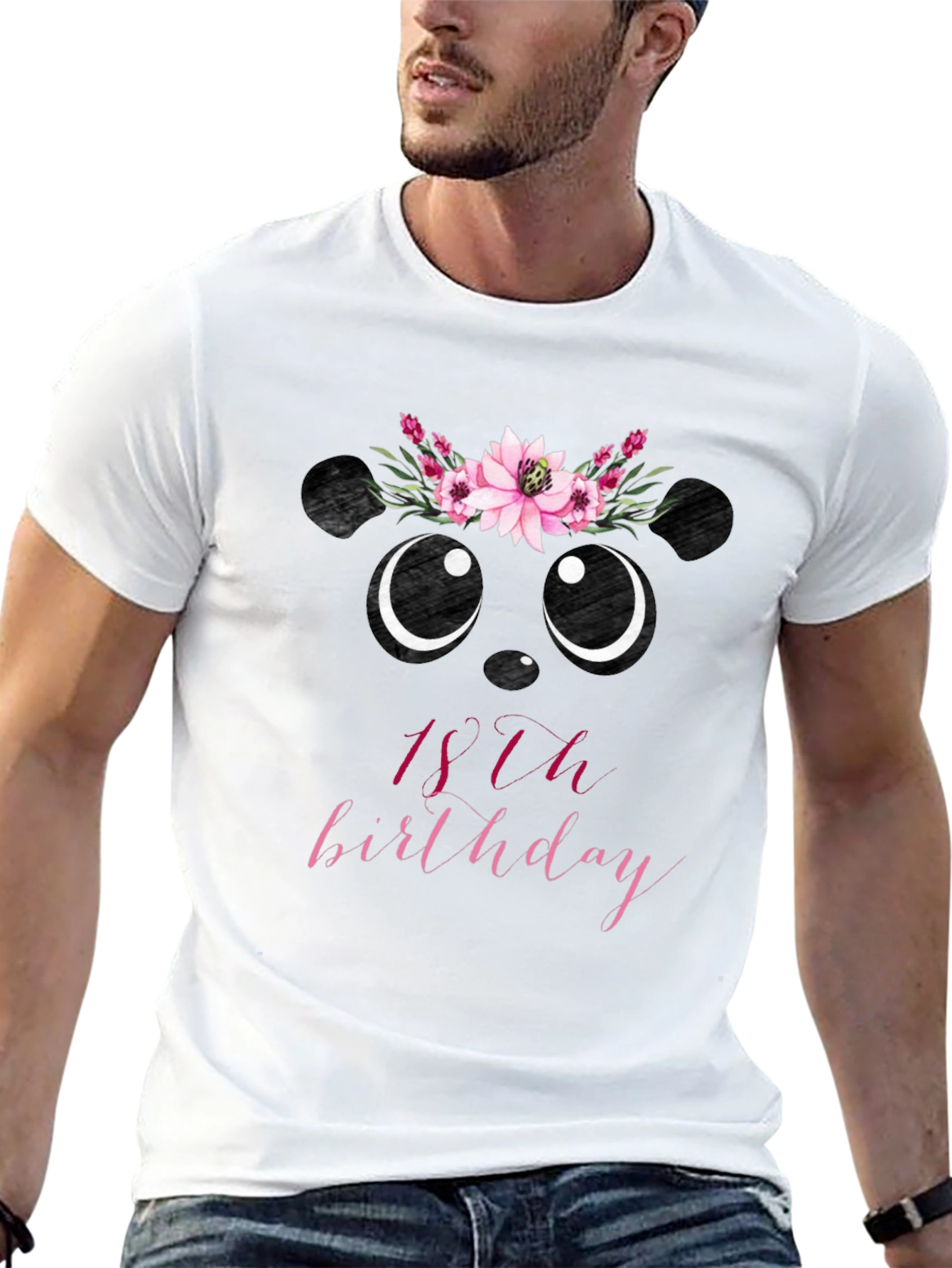 Cute Panda 18th Birthday T-Shirt