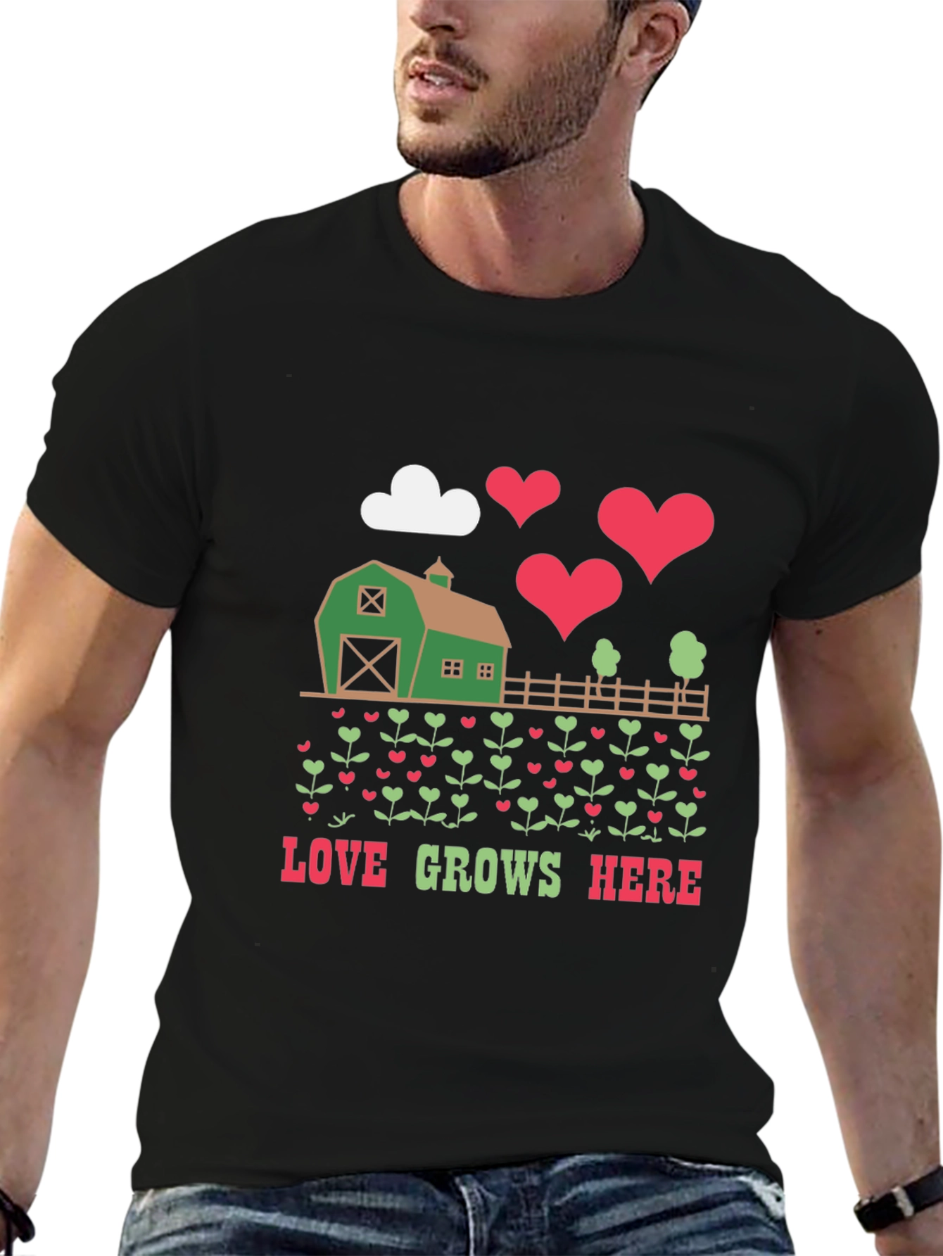 Love Grows Here Graphic T-Shirt