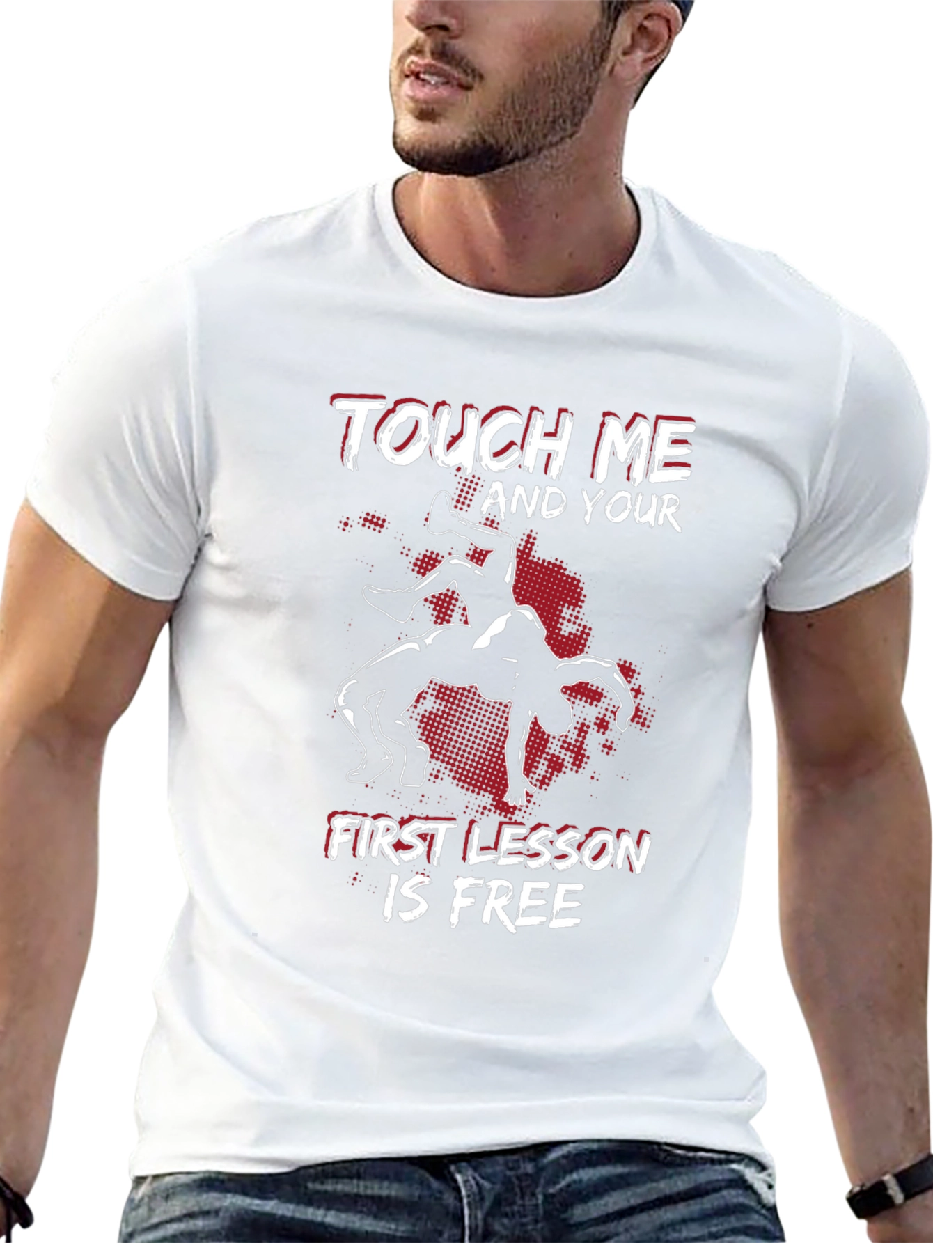 Wrestling T-Shirt: Touch Me First Lesson Free