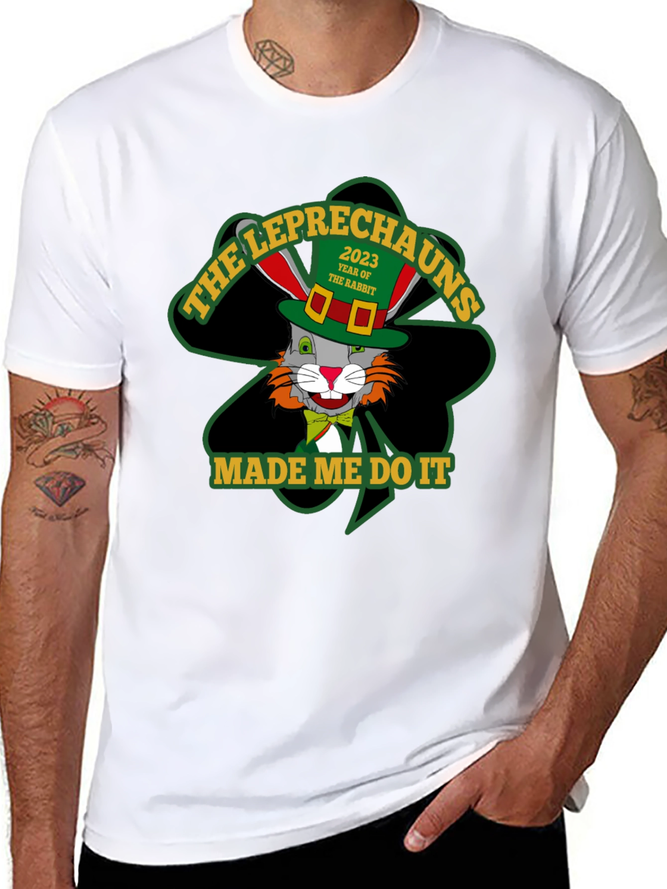 Leprechauns Made Me Do It T-Shirt St. Patricks Day