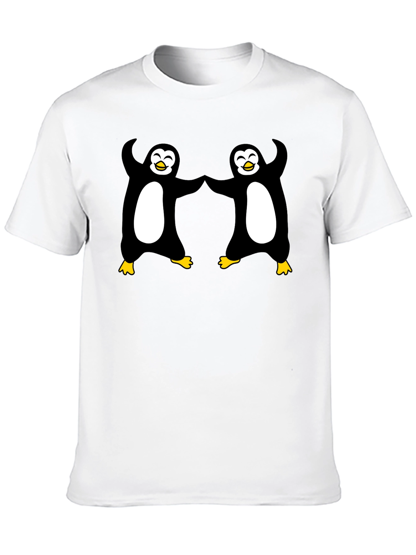 Dancing Penguins Black T-Shirt - Cute & Fun
