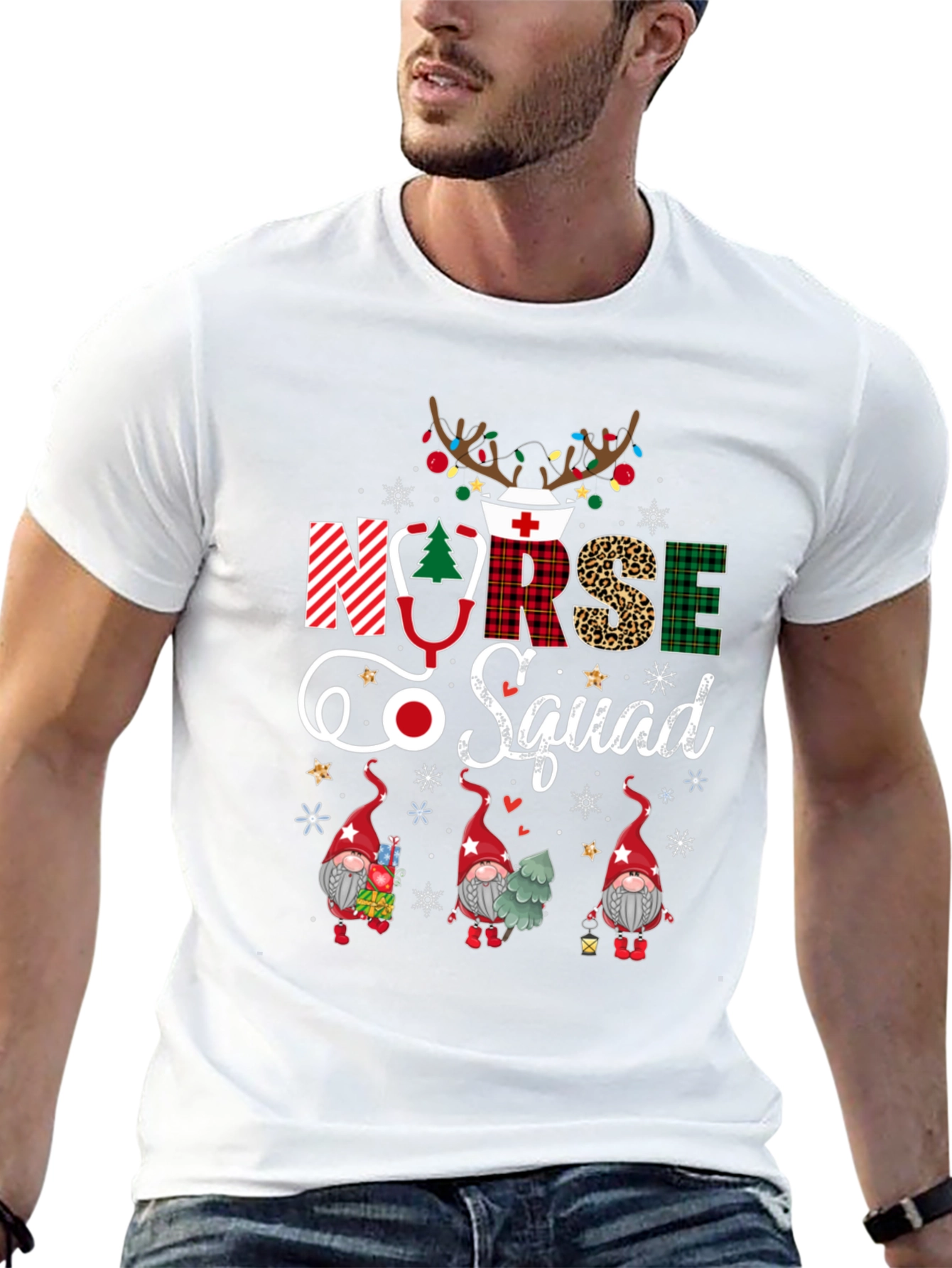 Nurse Squad Christmas Graphic Tee