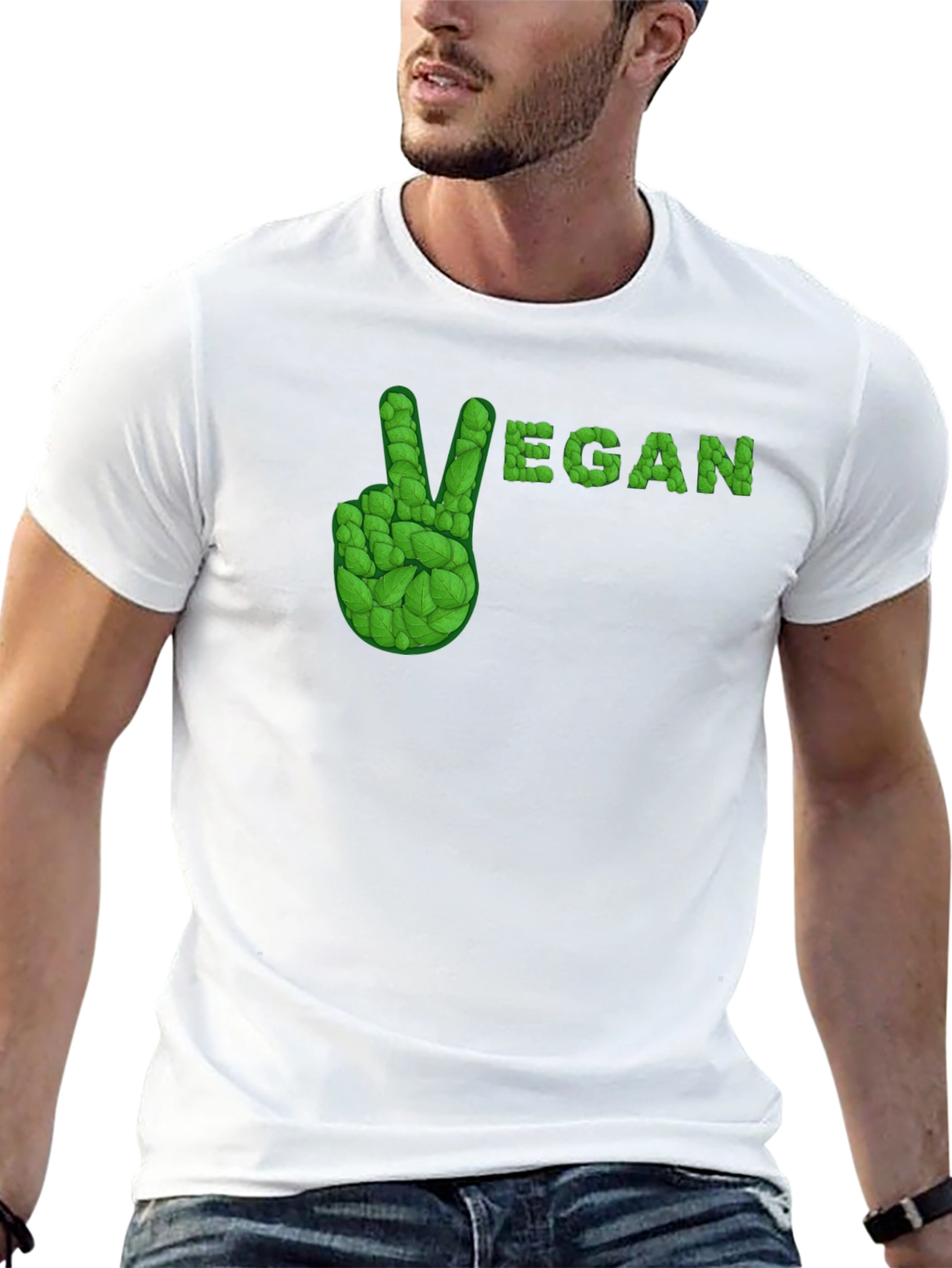Vegan Peace Sign T-Shirt