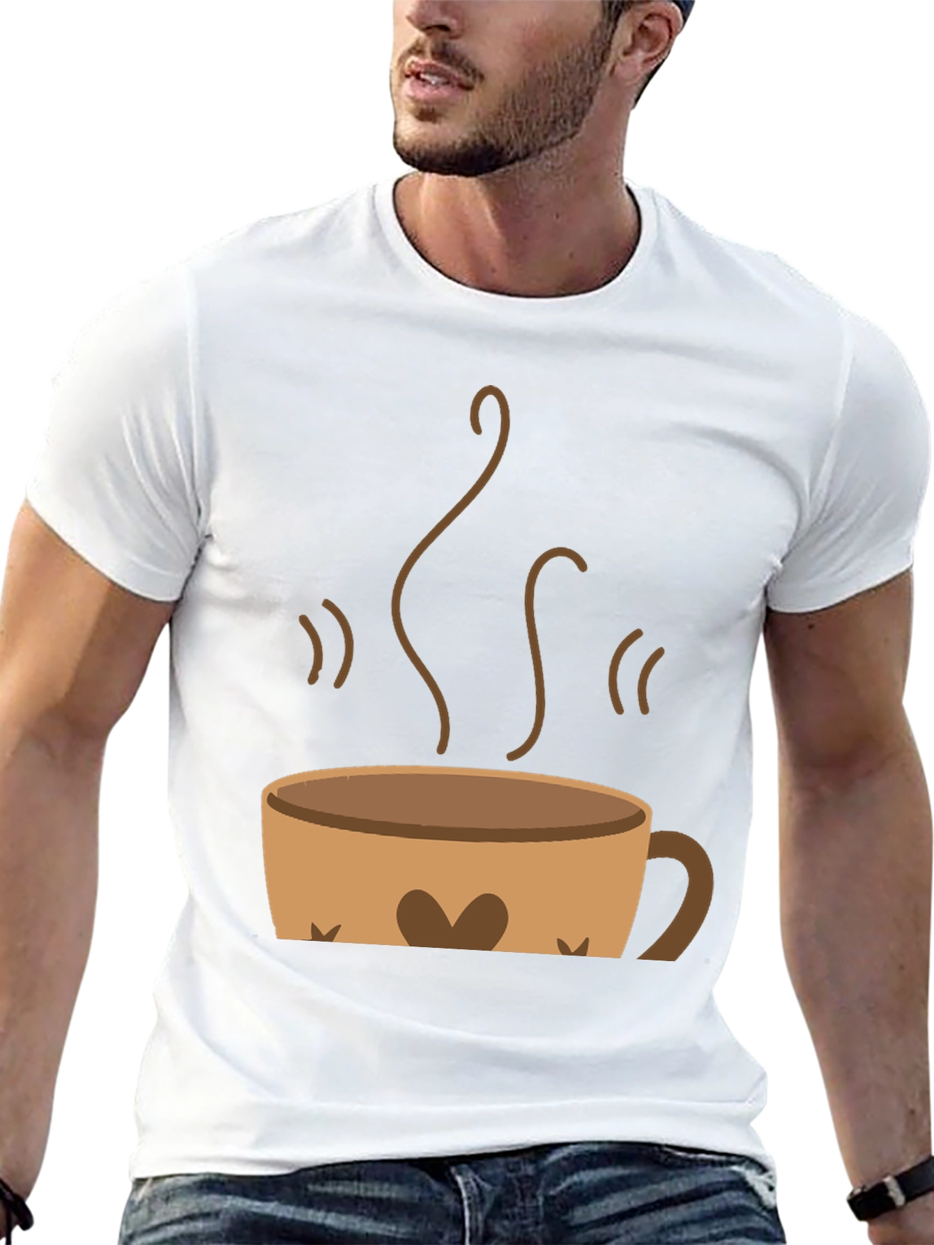 Coffee Cup Graphic Tee - Brewtiful Design