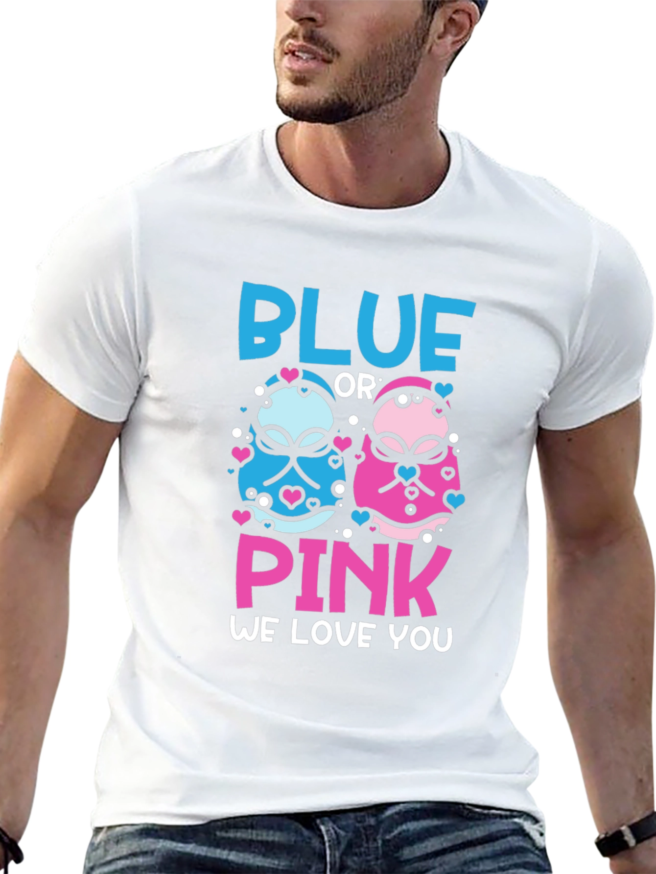 Blue or Pink Gender Reveal T-Shirt