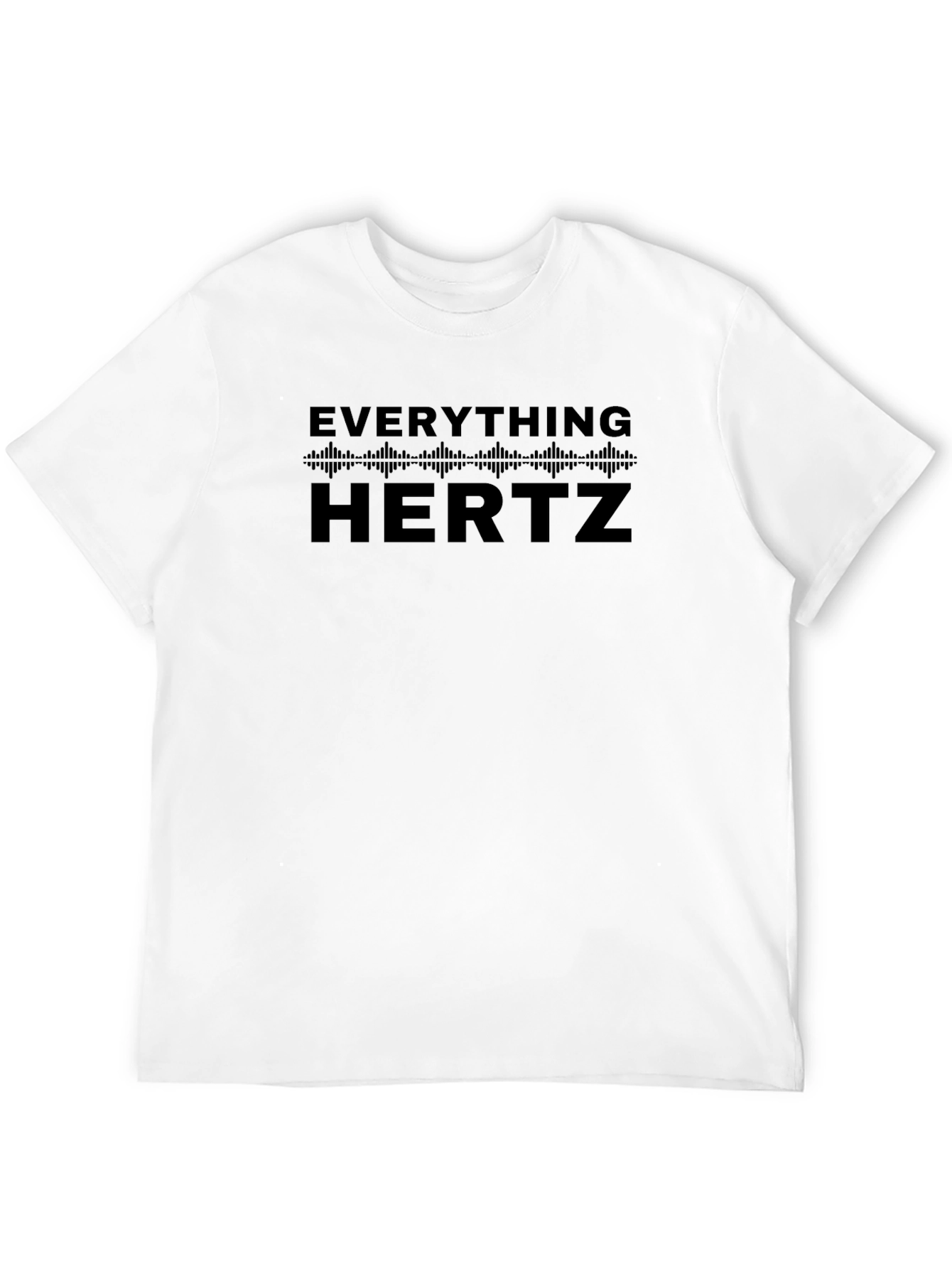 Everything Hertz Black Graphic Tee - Music Lover T-Shirt