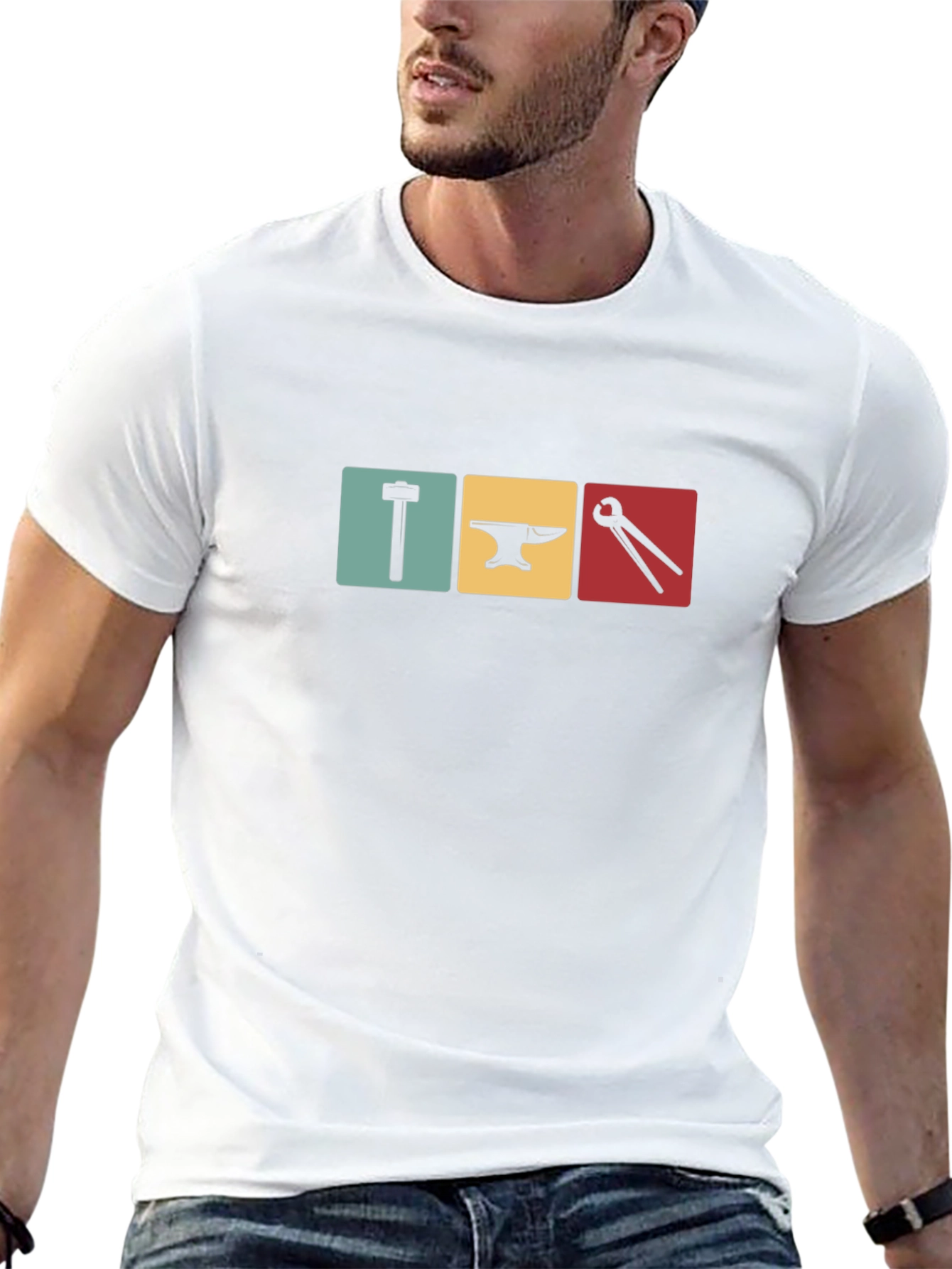 Blacksmith Tool Symbol Graphic Tee