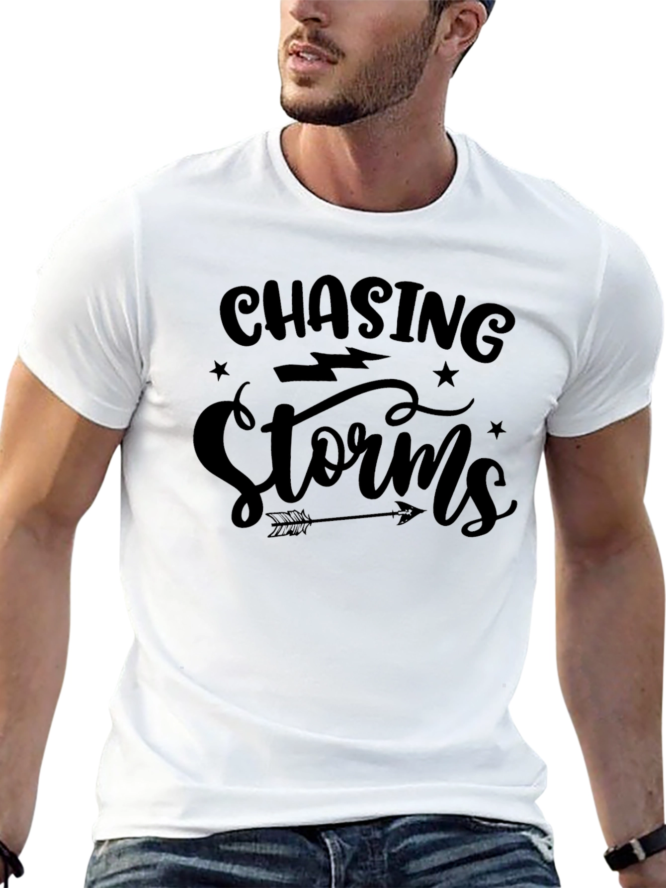 Chasing Storms Graphic Tee - Unisex Black T-Shirt