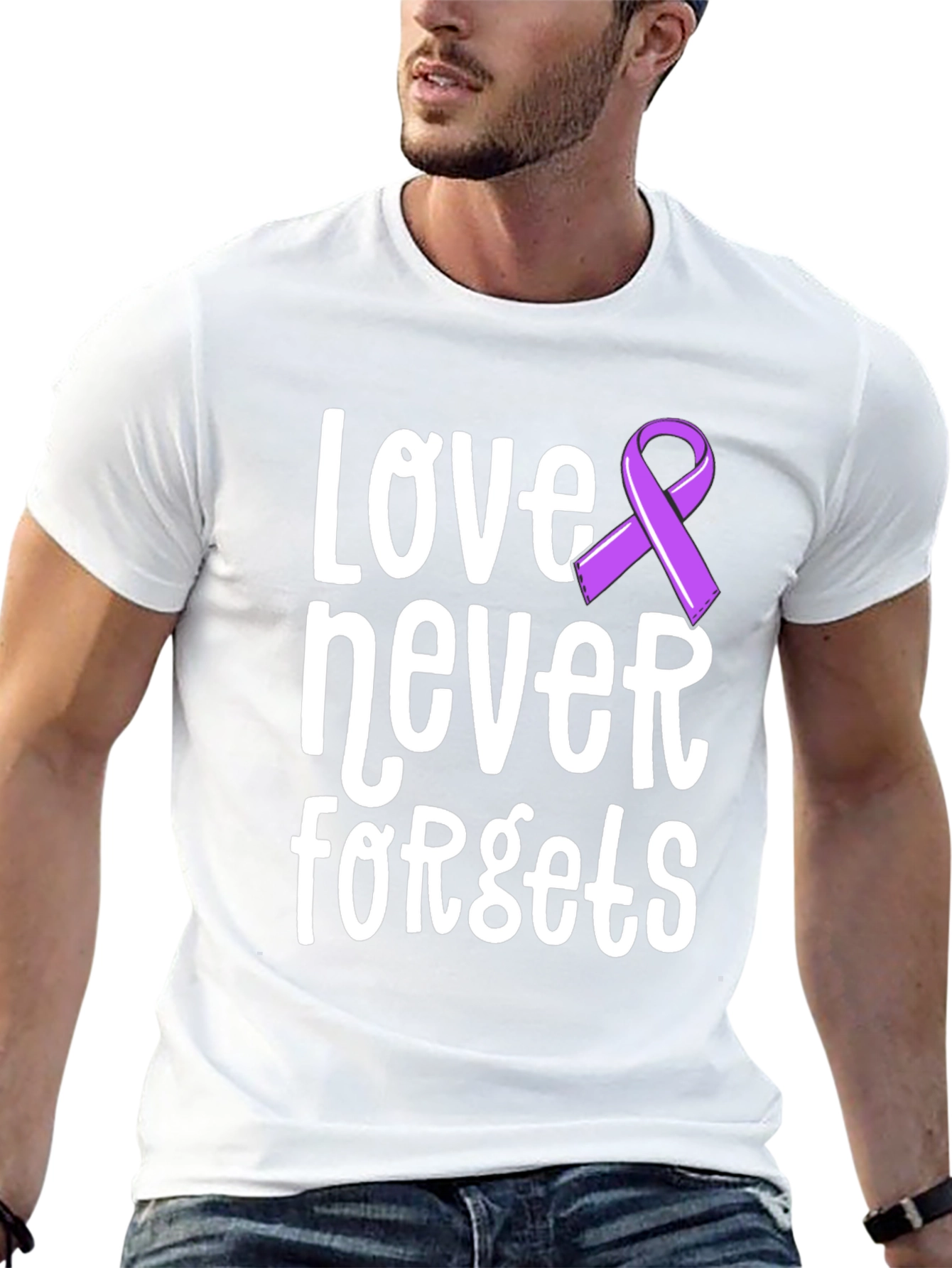 Love Never Forgets Awareness Ribbon T-Shirt