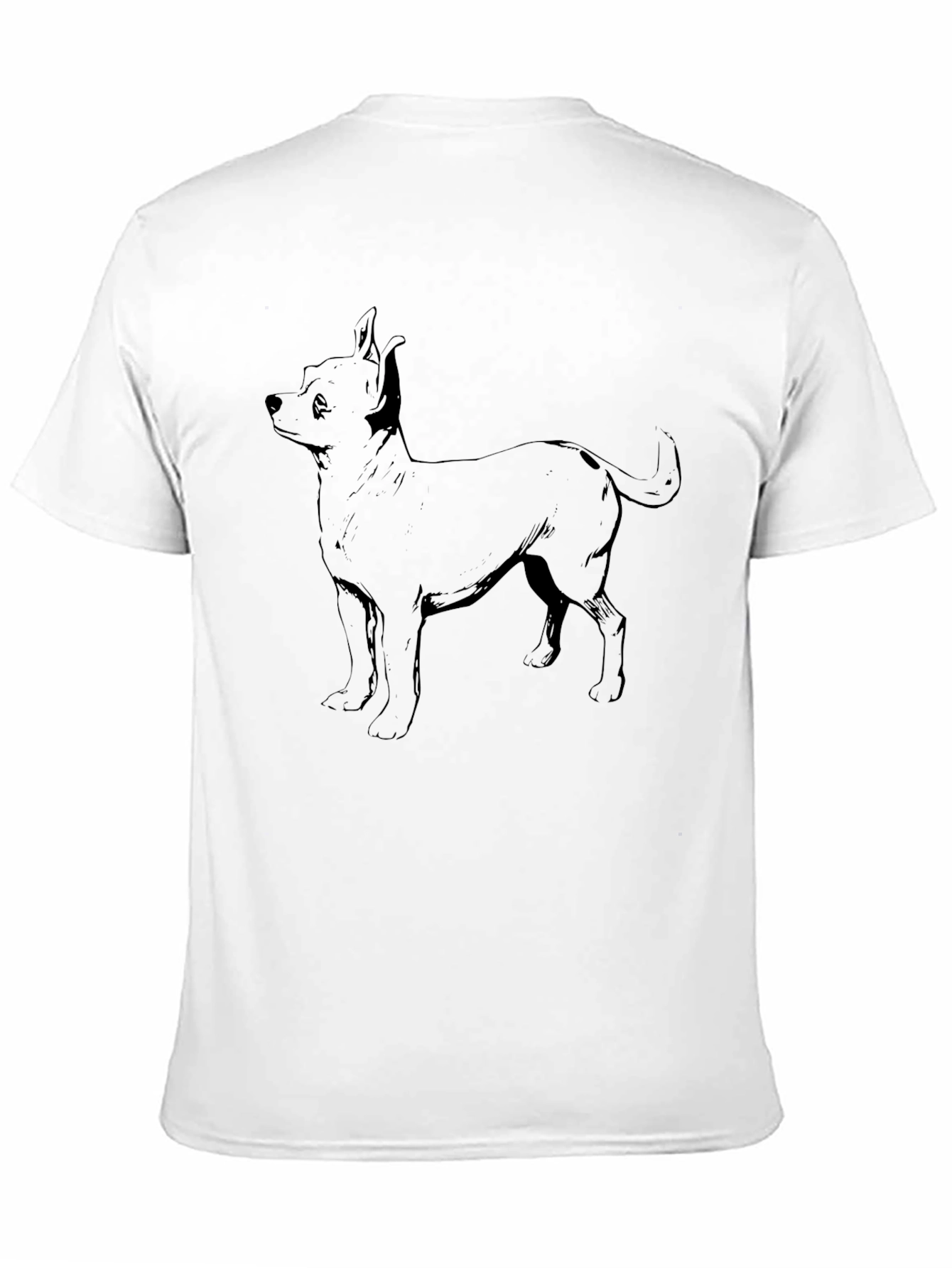 Chihuahua Dog Graphic T-Shirt - Mens Black Tee