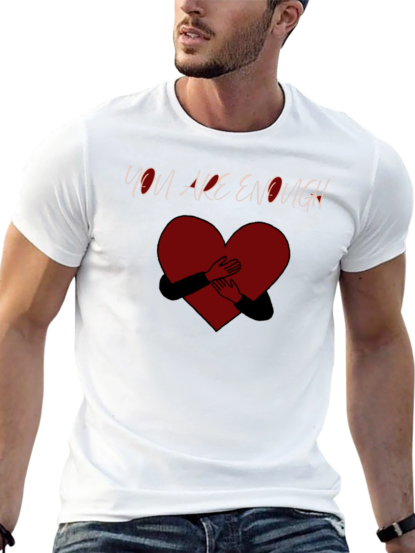 You Are Enough Heart Graphic T-Shirt