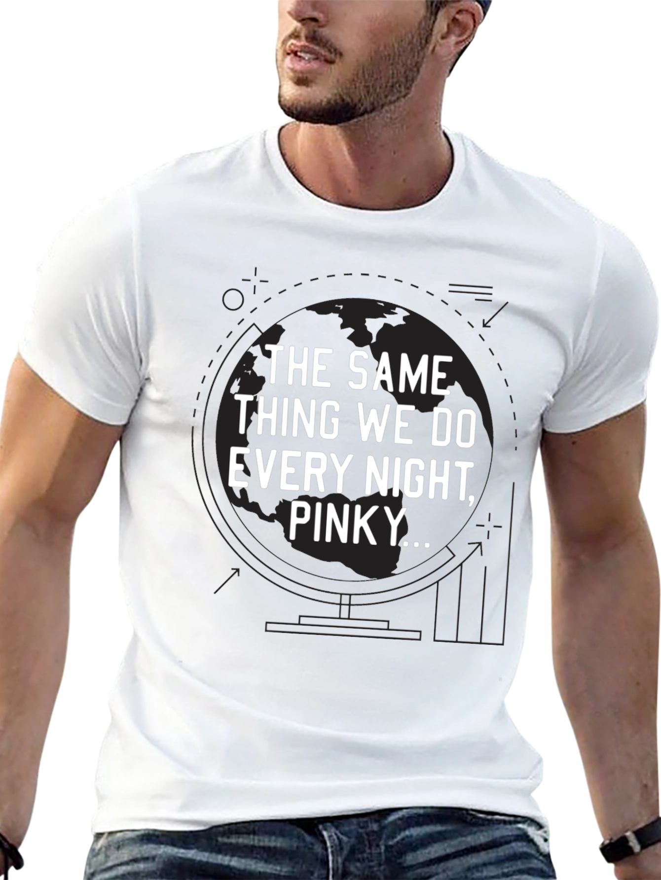 The Same Thing We Do Every Night Pinky T-Shirt