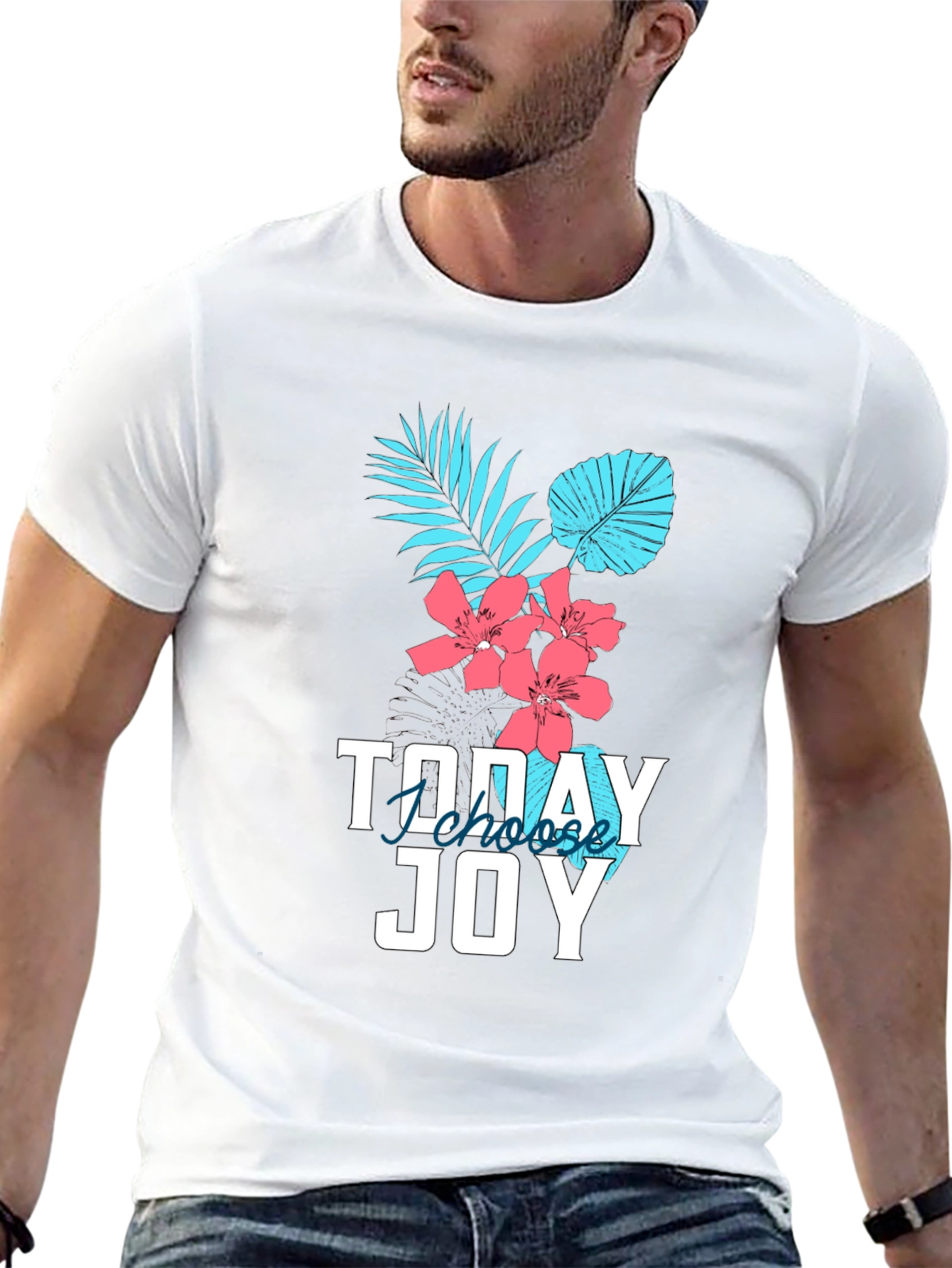 Tropical Joy Graphic Tee - Choose Joy Today