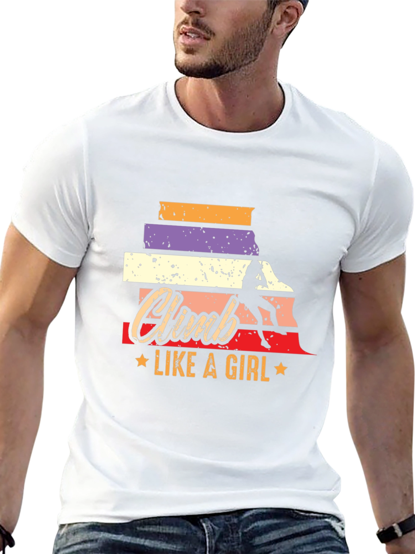 Climb Like A Girl T-Shirt - Rock Climbing Tee